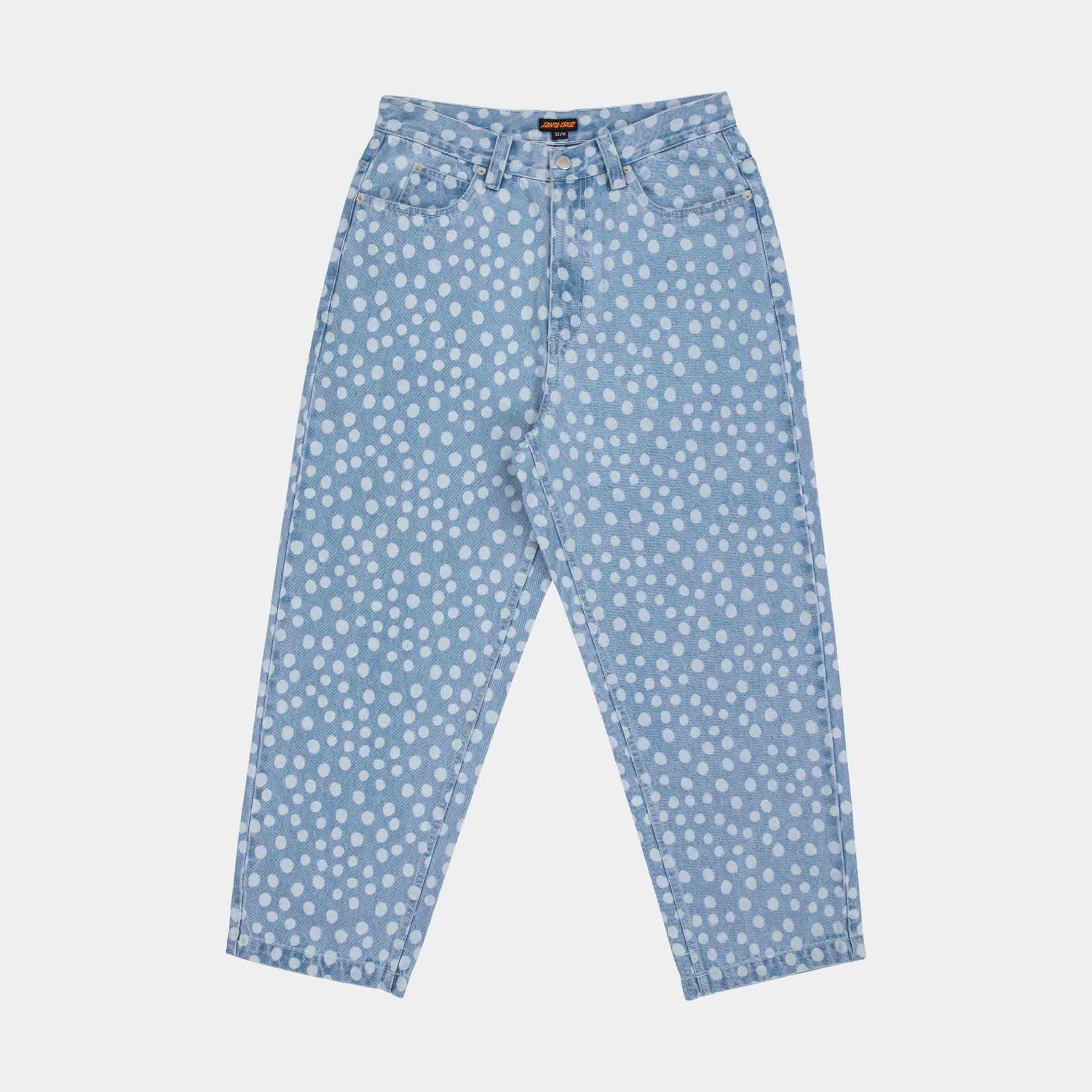 santa-cruz-skateboards-big-pants-baggy-denim-stampa-all-over-taglia-34-2 image 1