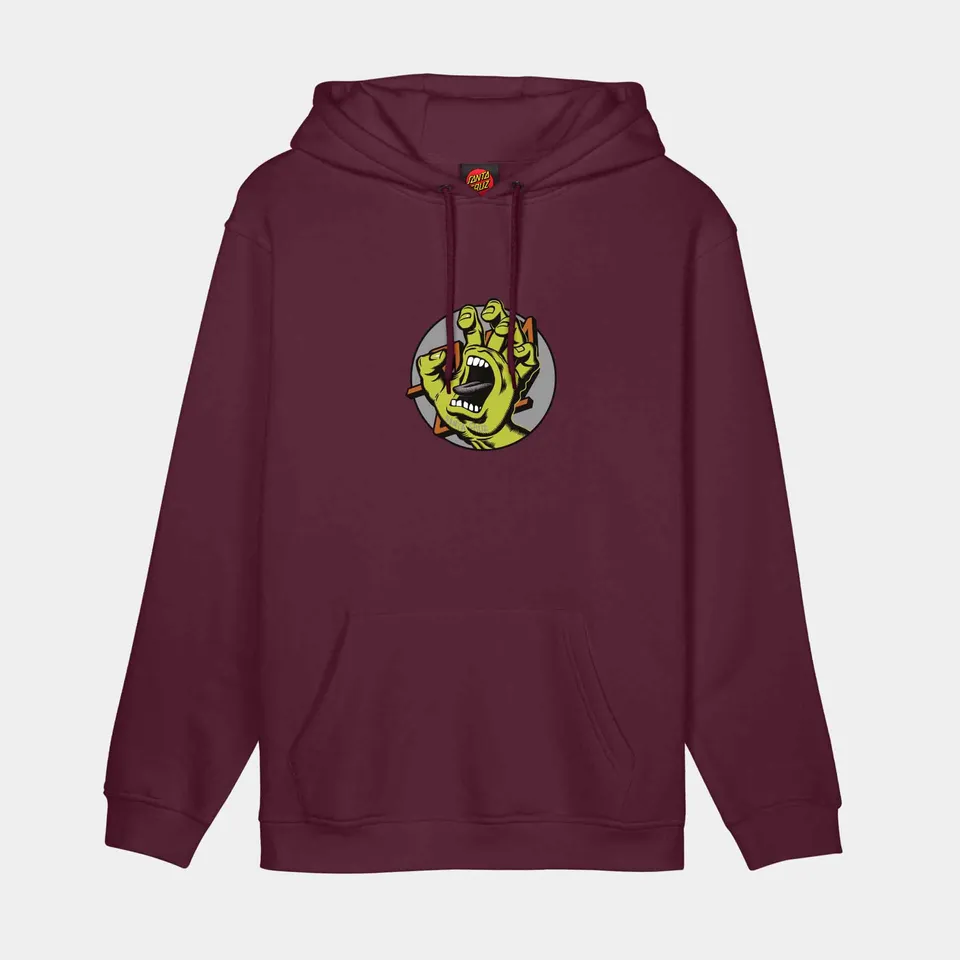 santa-cruz-skateboards-hand-dot-felpa-con-cappuccio-unisex image 1
