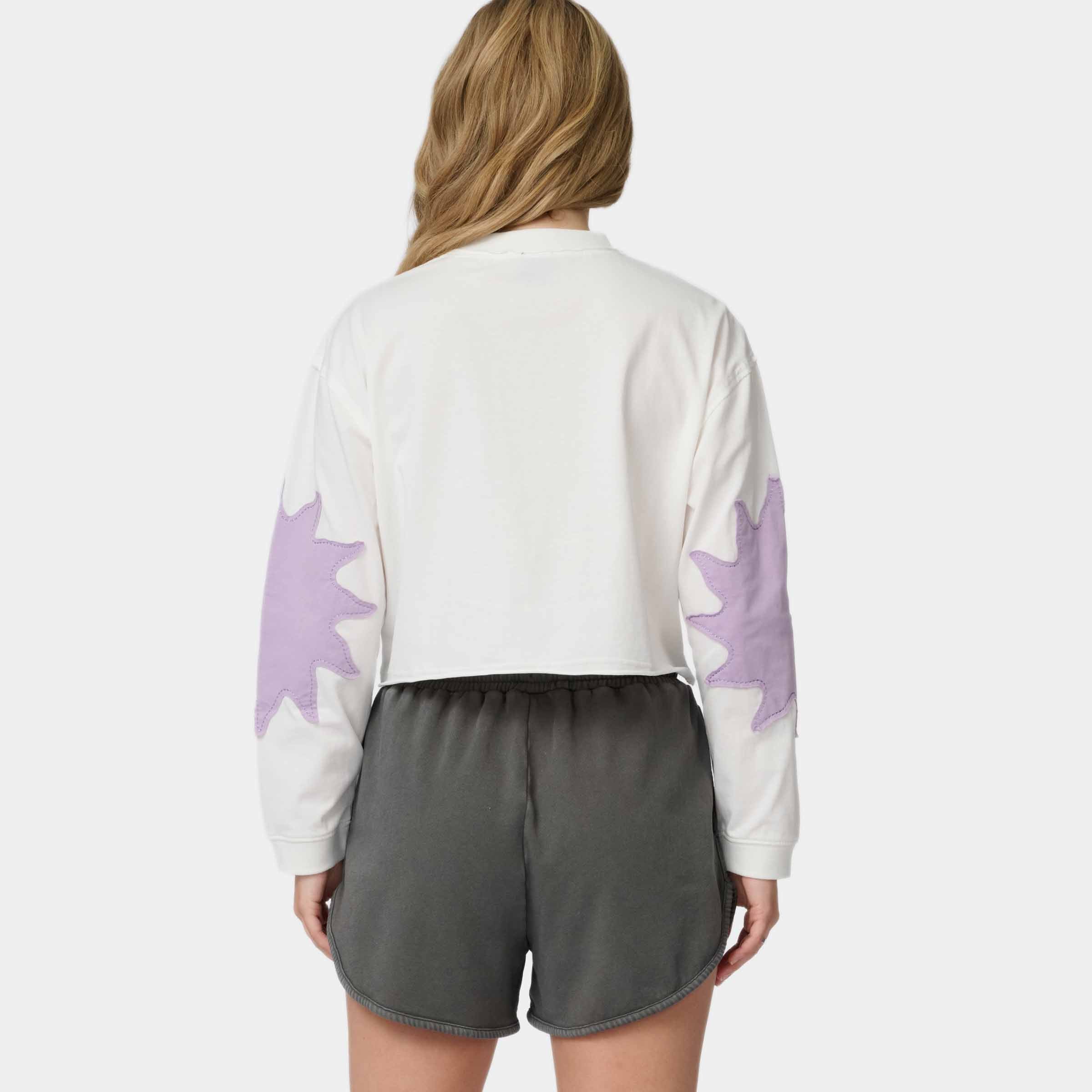 santa-cruz-skateboards-sun-daze-patch-top-donna-manica-lunga-boxy-cropped image 4