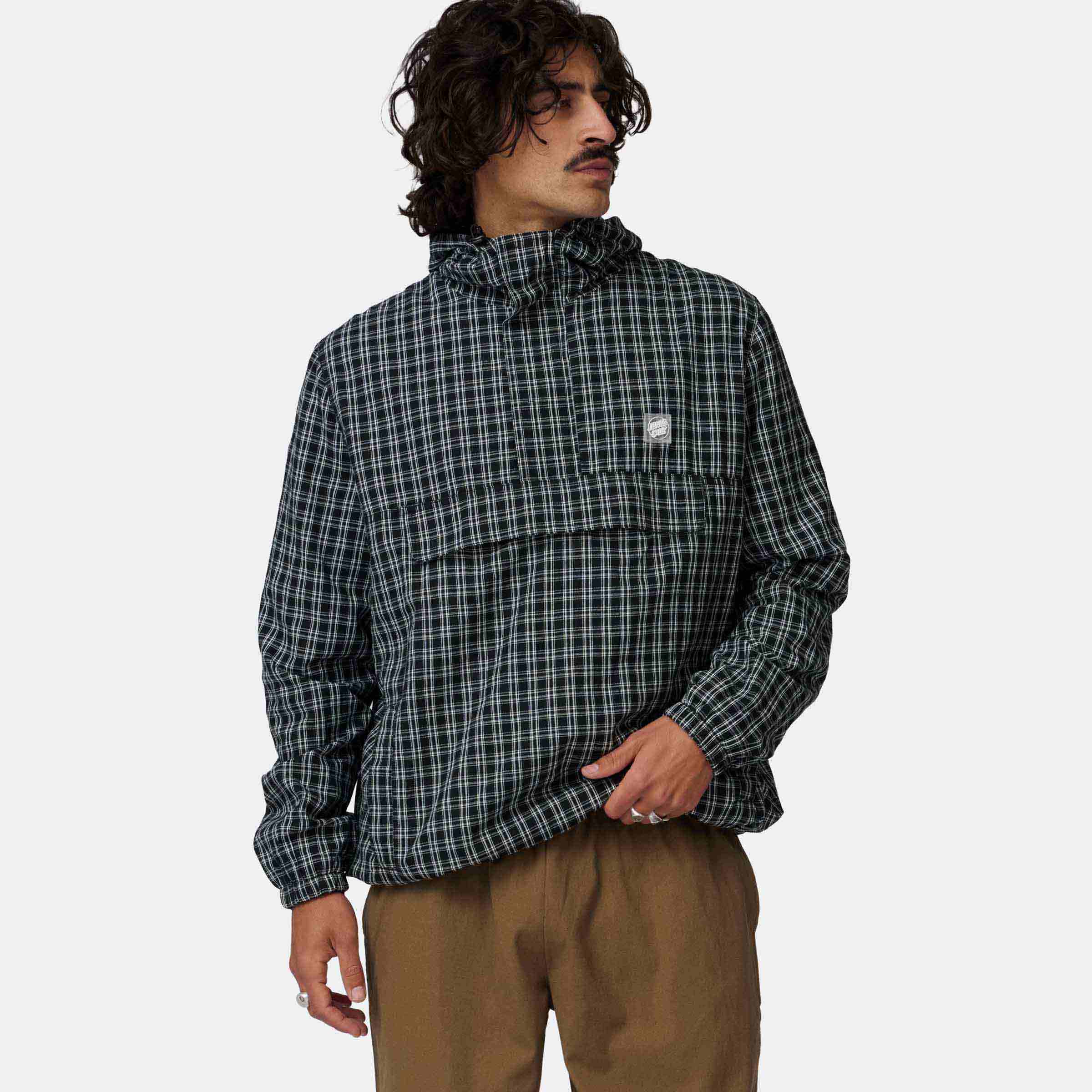 santa-cruz-skateboards-henri-jacket-giacca-quarter-zip-uomo-in-cotone image 3