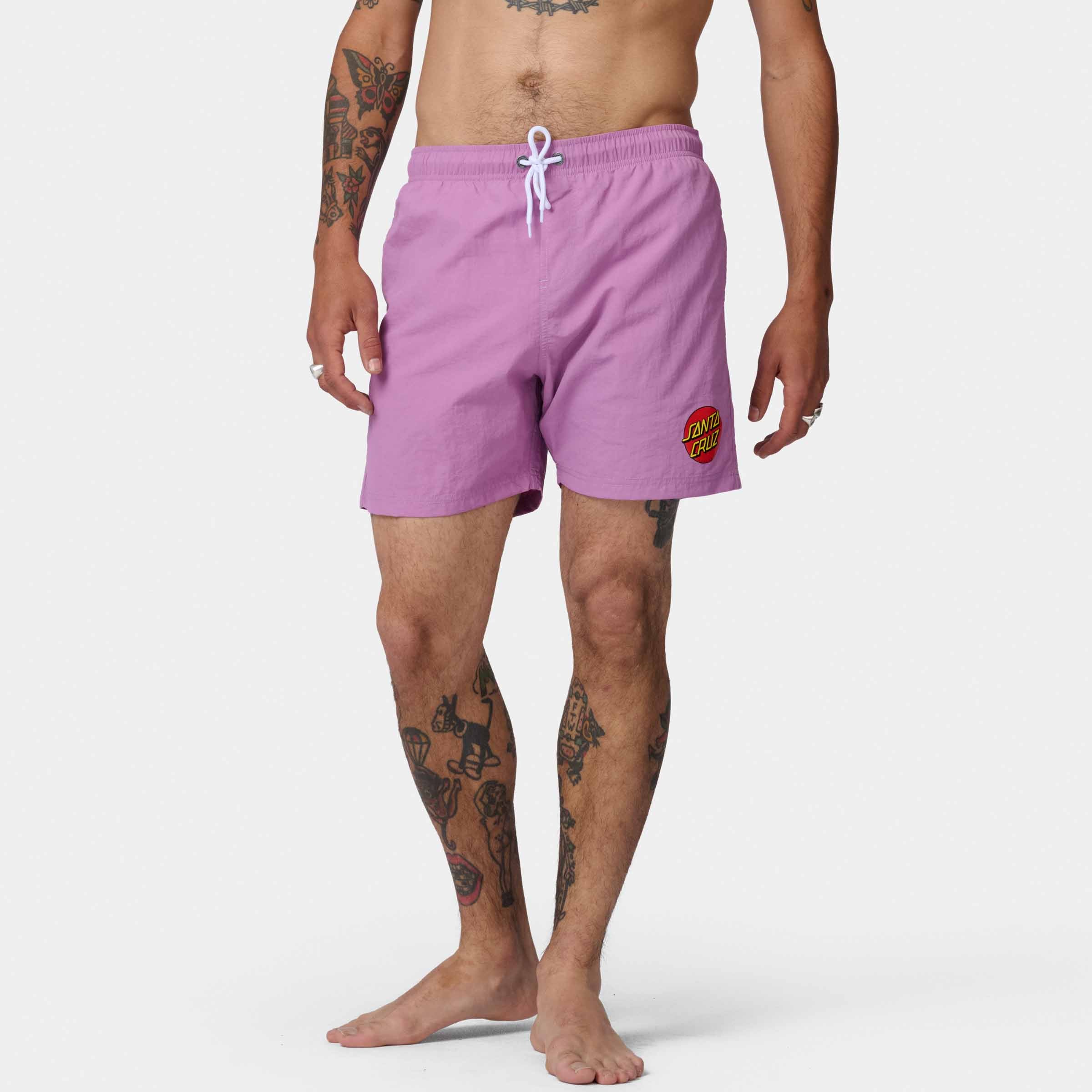 santa-cruz-skateboards-classic-dot-swimshort-costume-mare-uomo-aqua-react image 3