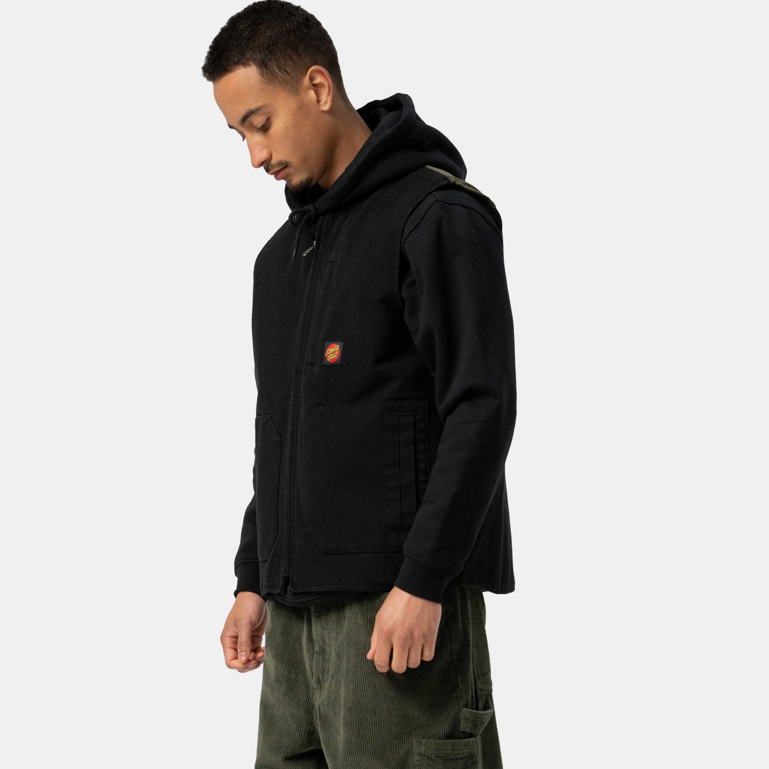 santa-cruz-skateboards-timber-vest-gilet-regular-fit-in-canvas-di-cotone image 5