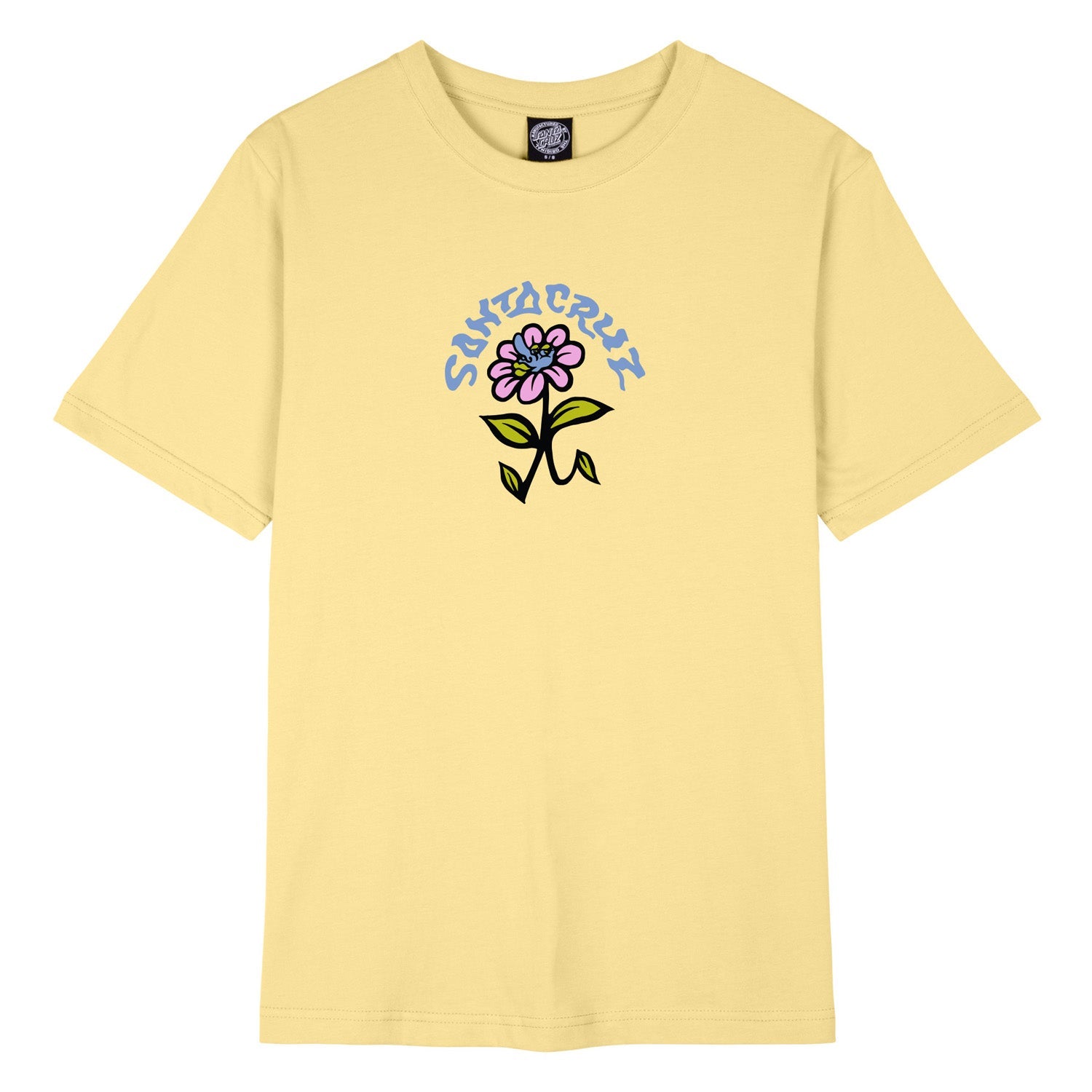 santa-cruz-skateboards-delfino-flower-t-shirt-donna-100-cotone image 1