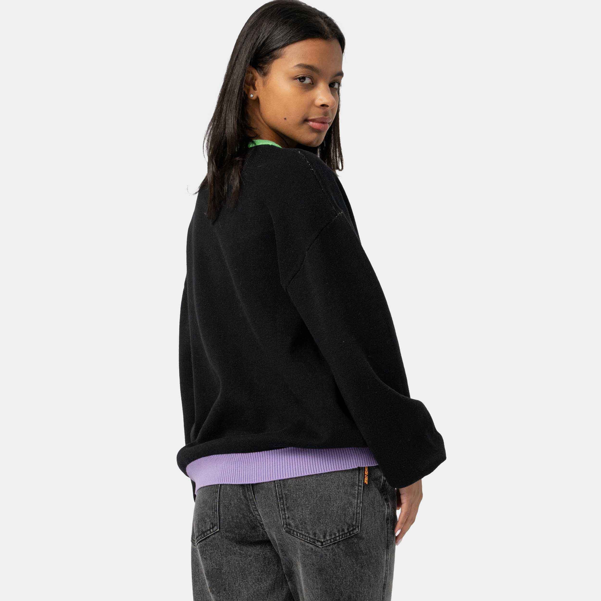 santa-cruz-skateboards-field-butterfly-knit-crew-maglia-donna image 4