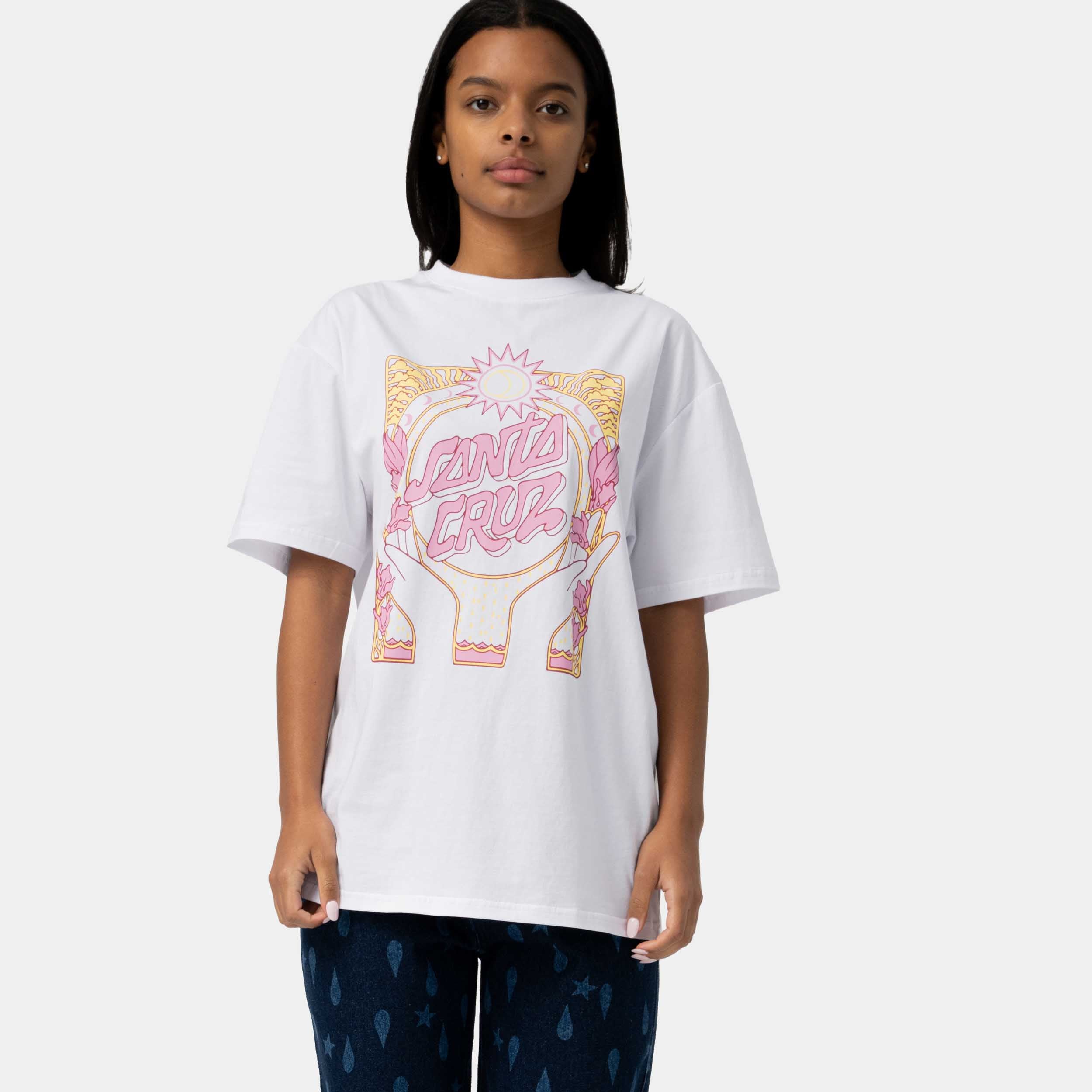 santa-cruz-skateboards-nouveau-t-shirt-donna-front-print-relaxed-fit image 3