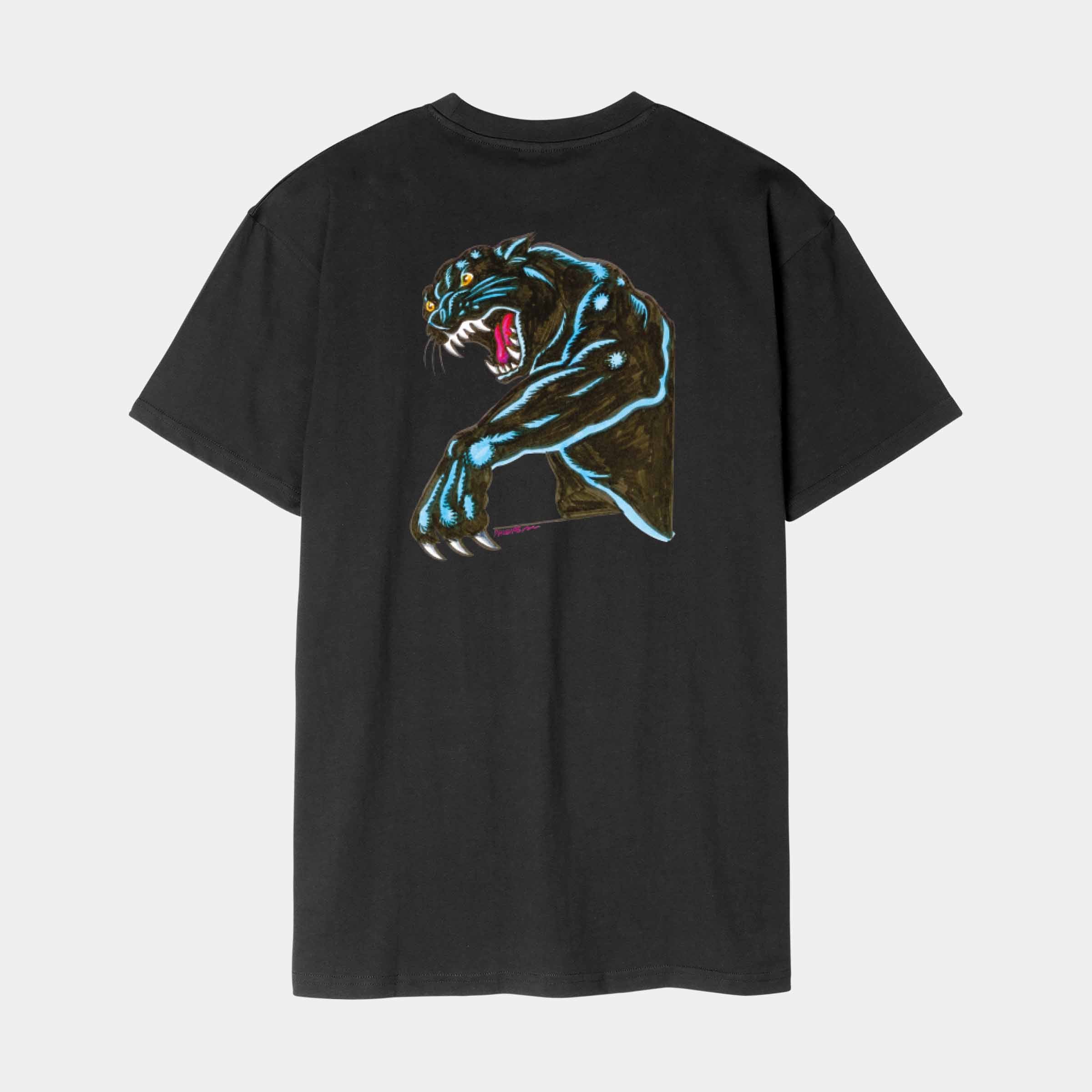 santa-cruz-skateboards-natas-sketch-panther-t-shirt-in-cotone-organico image 1