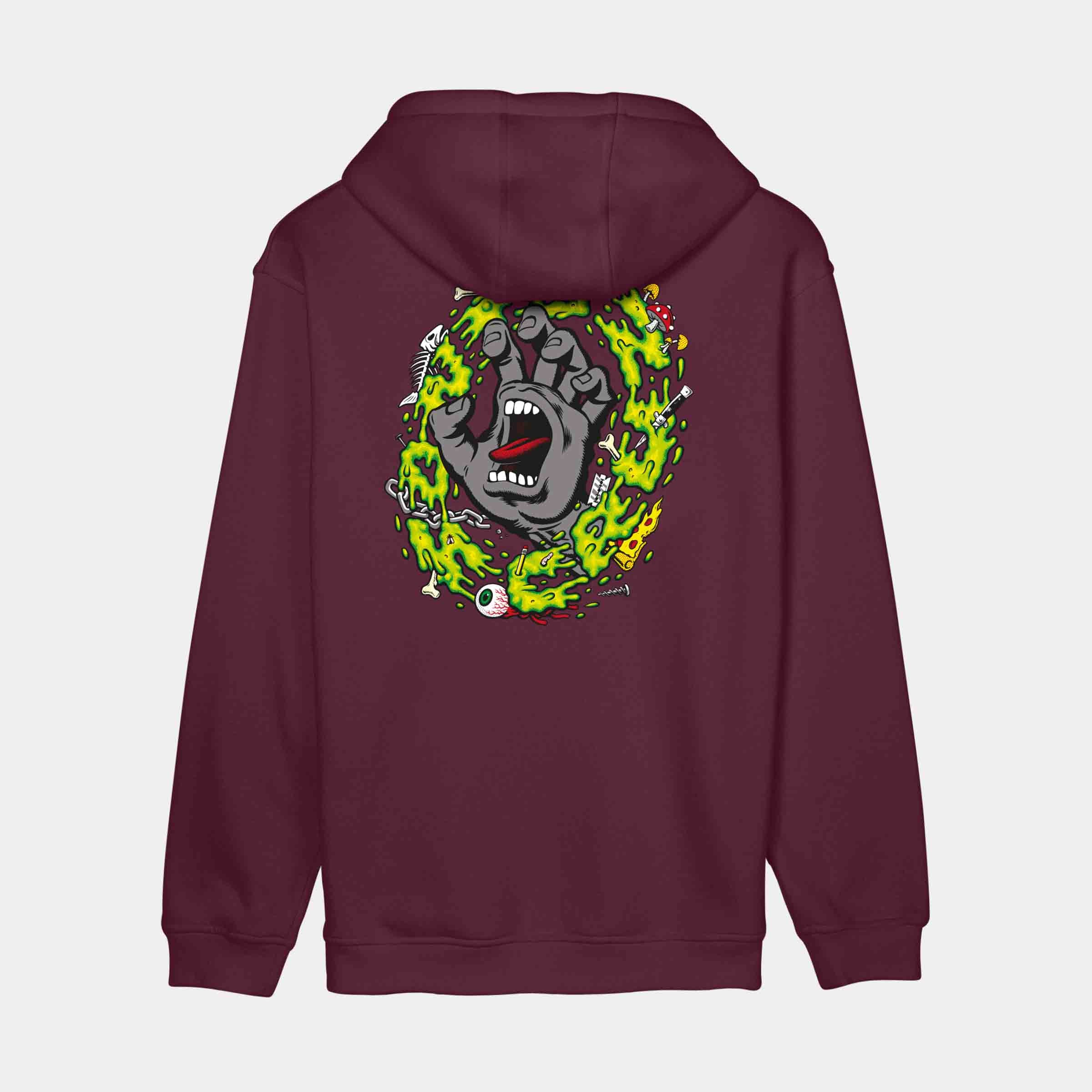 santa-cruz-skateboards-slime-scream-hoodie-felpa-con-cappuccio-regular-fit image 1