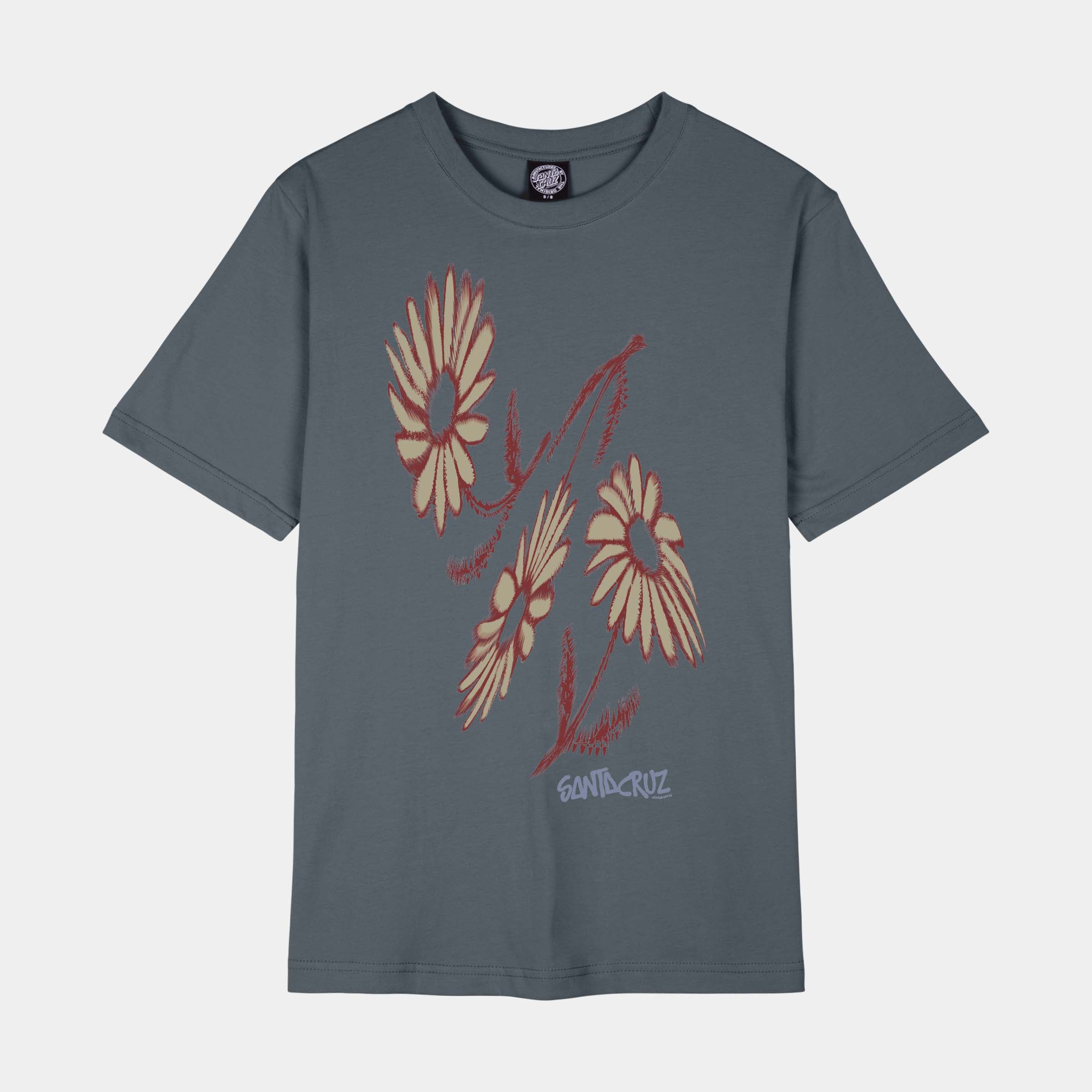 santa-cruz-skateboards-dizzy-daisy-front-t-shirt-donna-relaxed-fit image 1