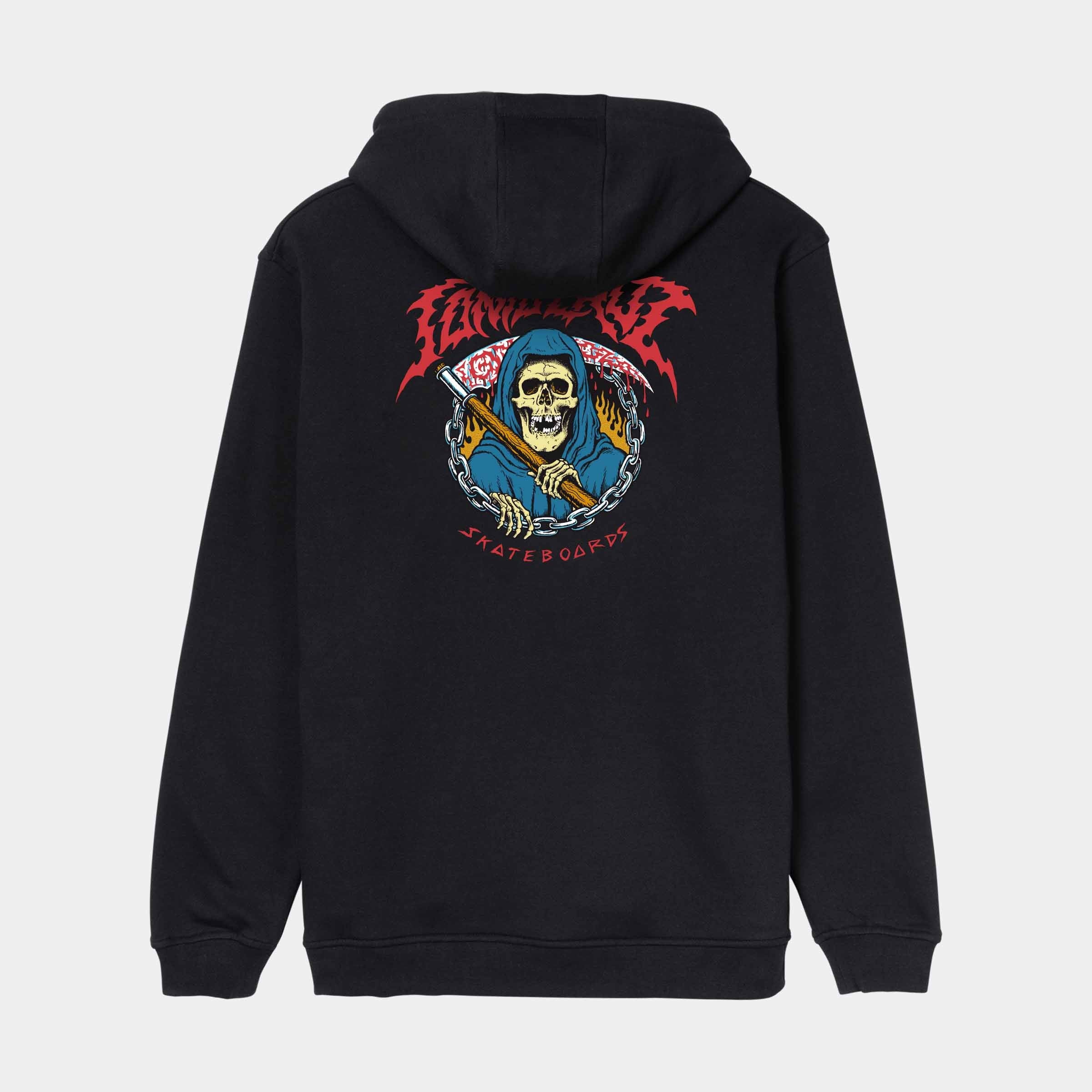 santa-cruz-skateboards-out-of-time-felpa-con-cappuccio image 1