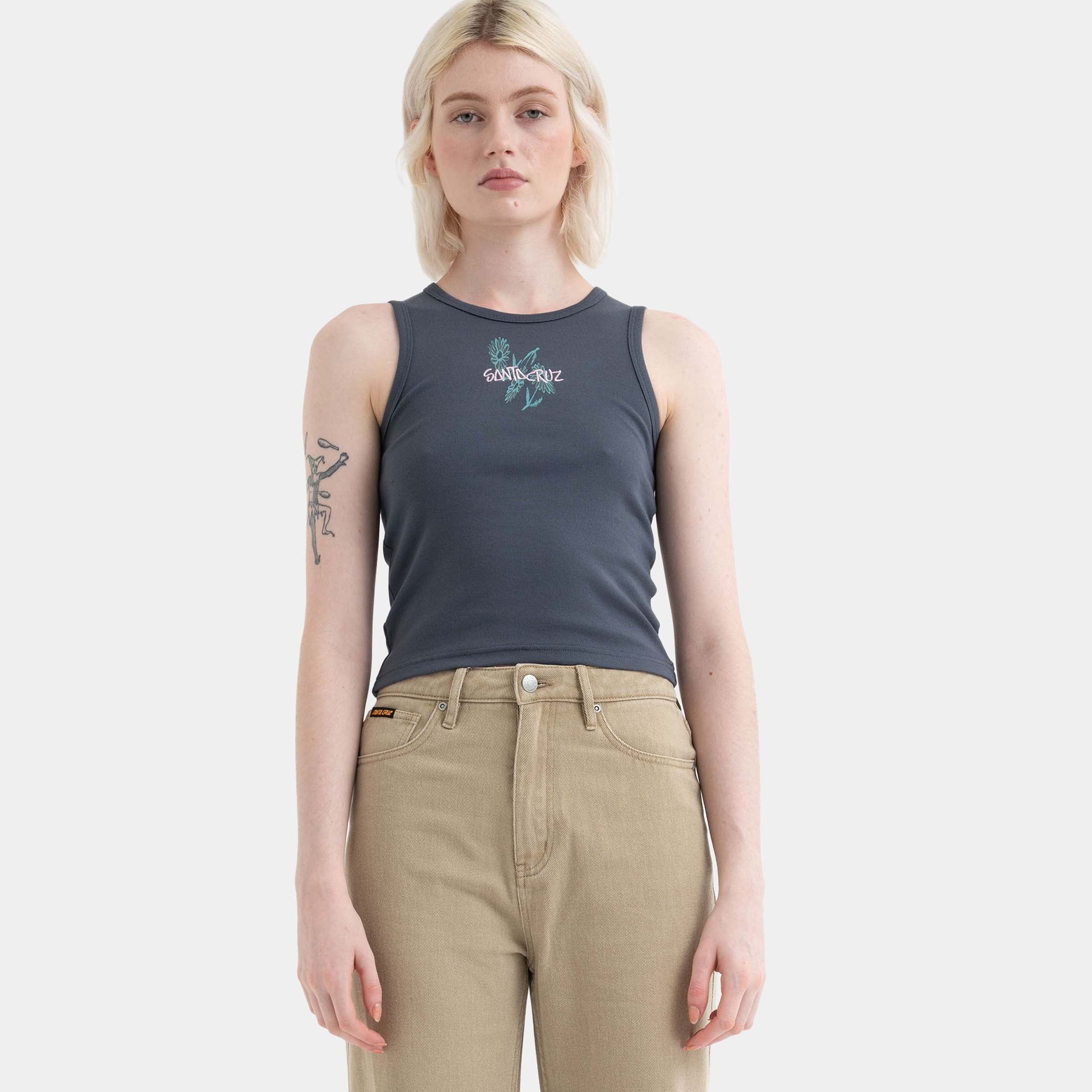 santa-cruz-skateboards-dizzy-daisy-strip-tank-donna-a-costine image 3