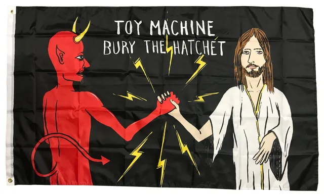 toy-machine-bury-the-hatchet-flag-bandiera-accessorio image 1