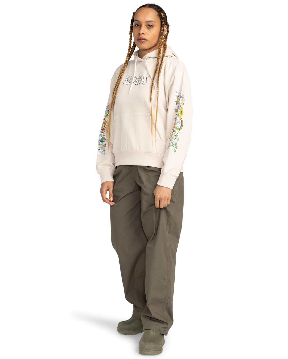 element-party-flower-felpa-con-cappuccio-da-donna image 6
