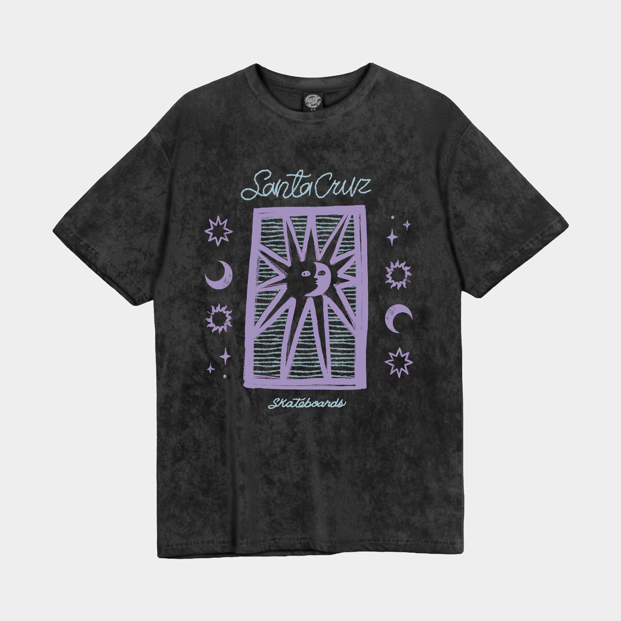 santa-cruz-skateboards-sun-stamp-script-t-shirt-donna-maglietta-relaxed-fit-in-c image 1