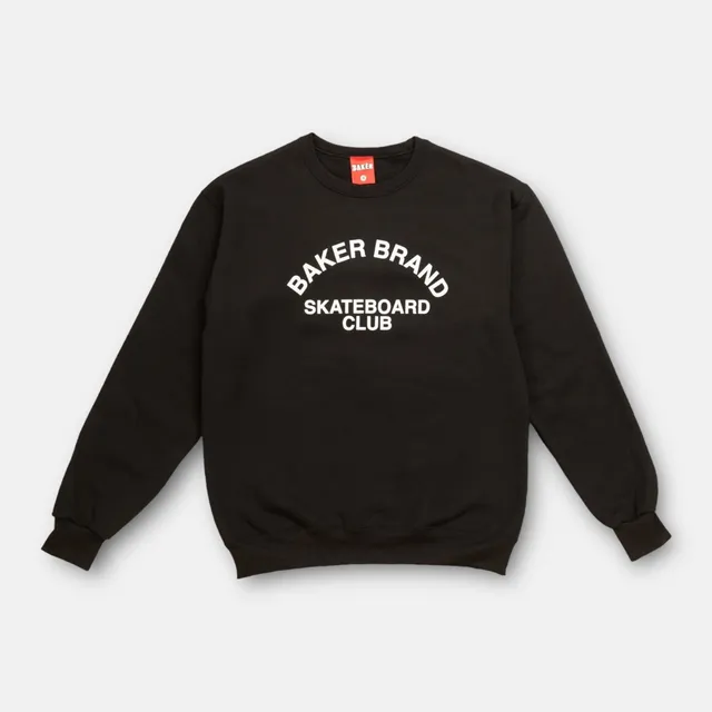 baker-skateboards-club-crewneck-black-felpa-girocollo image 1
