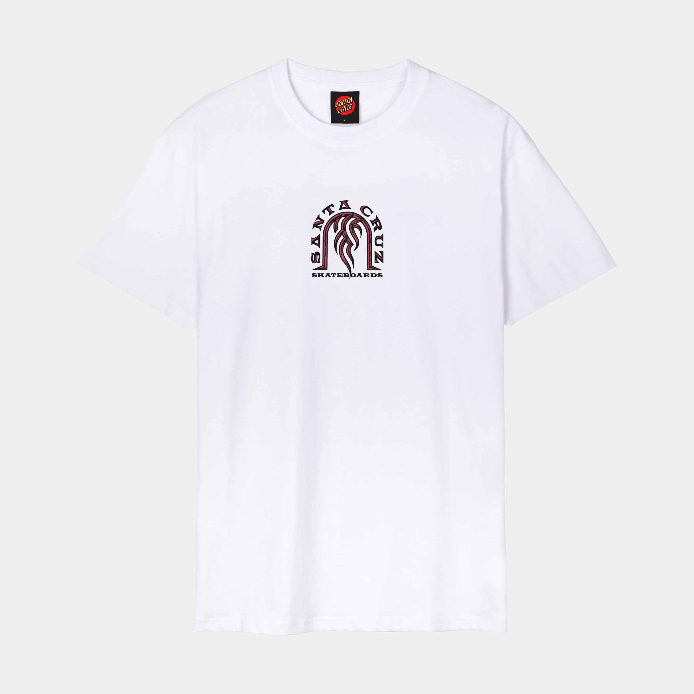 santa-cruz-skateboards-dressen-tribal-arch-t-shirt-maglietta-uomo-regular image 1