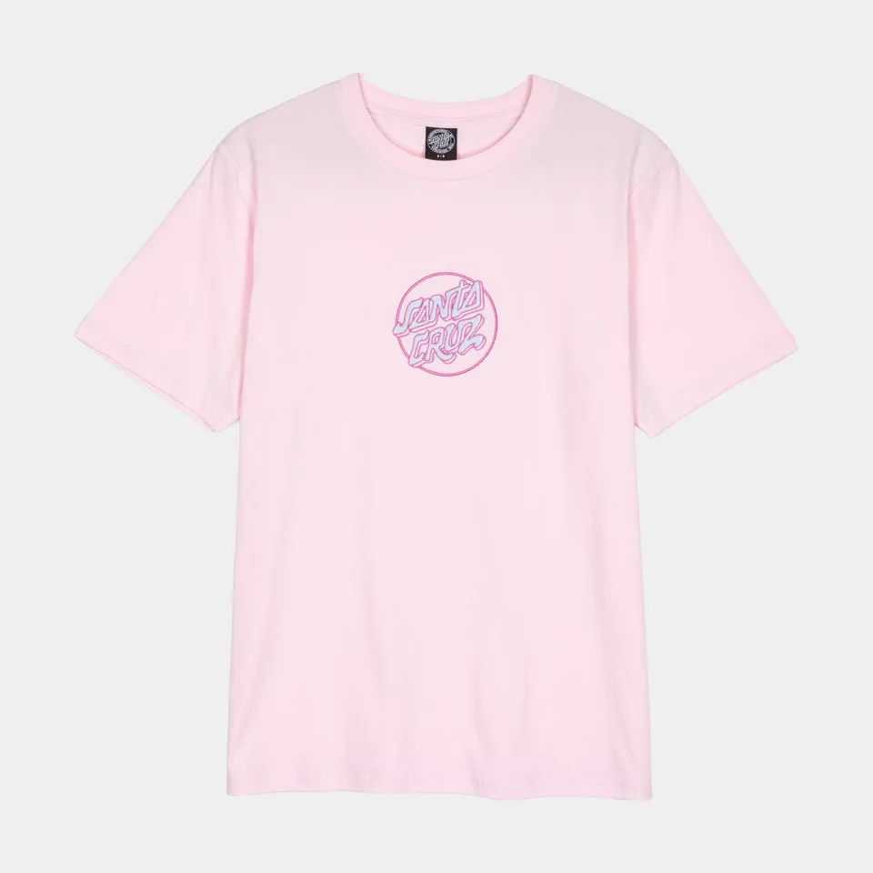 santa-cruz-skateboards-nouveau-dot-center-t-shirt-maglietta-donna-loose-con-rica image 1