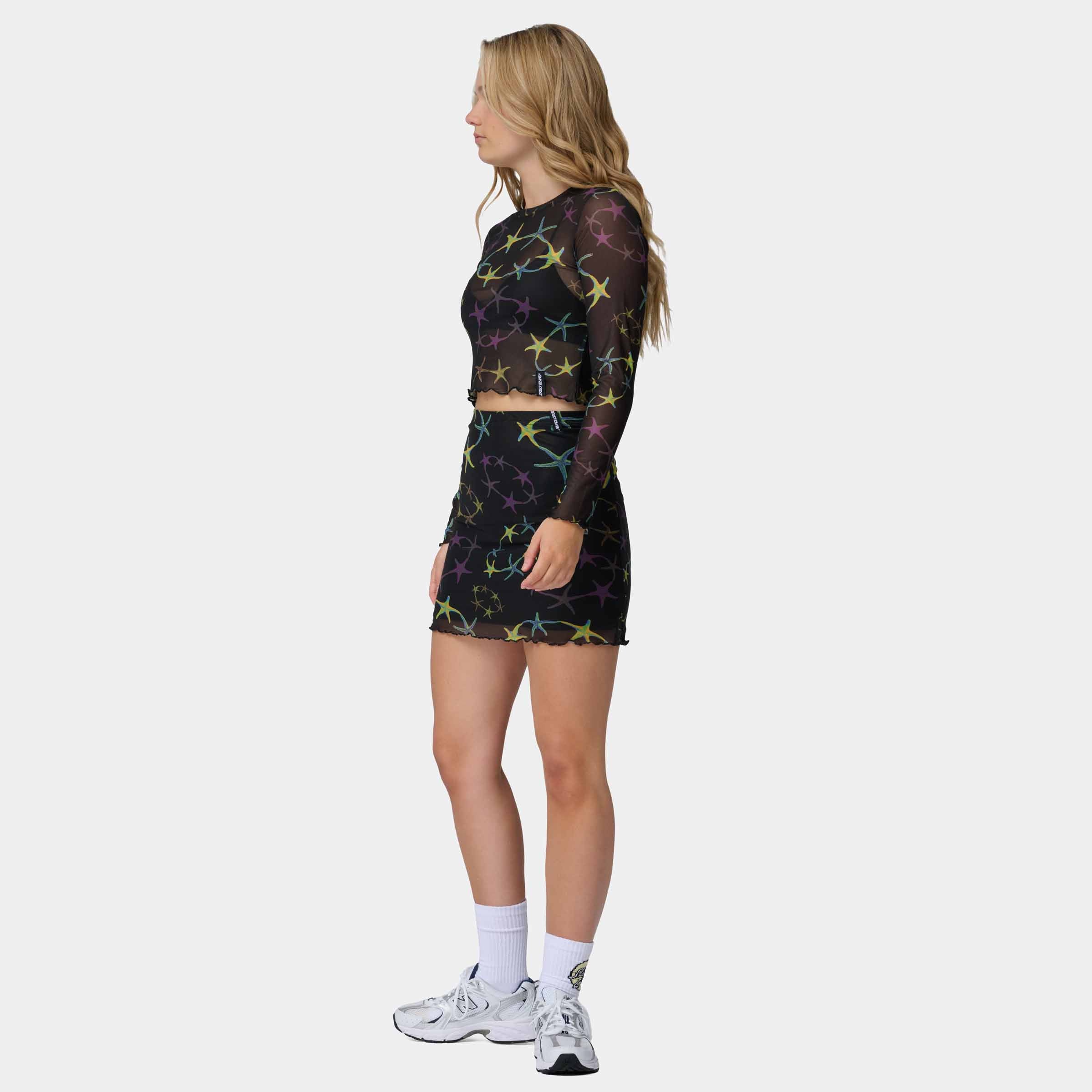 santa-cruz-skateboards-strip-digi-mesh-mini-skirt-gonna-mini-rete-donna image 5
