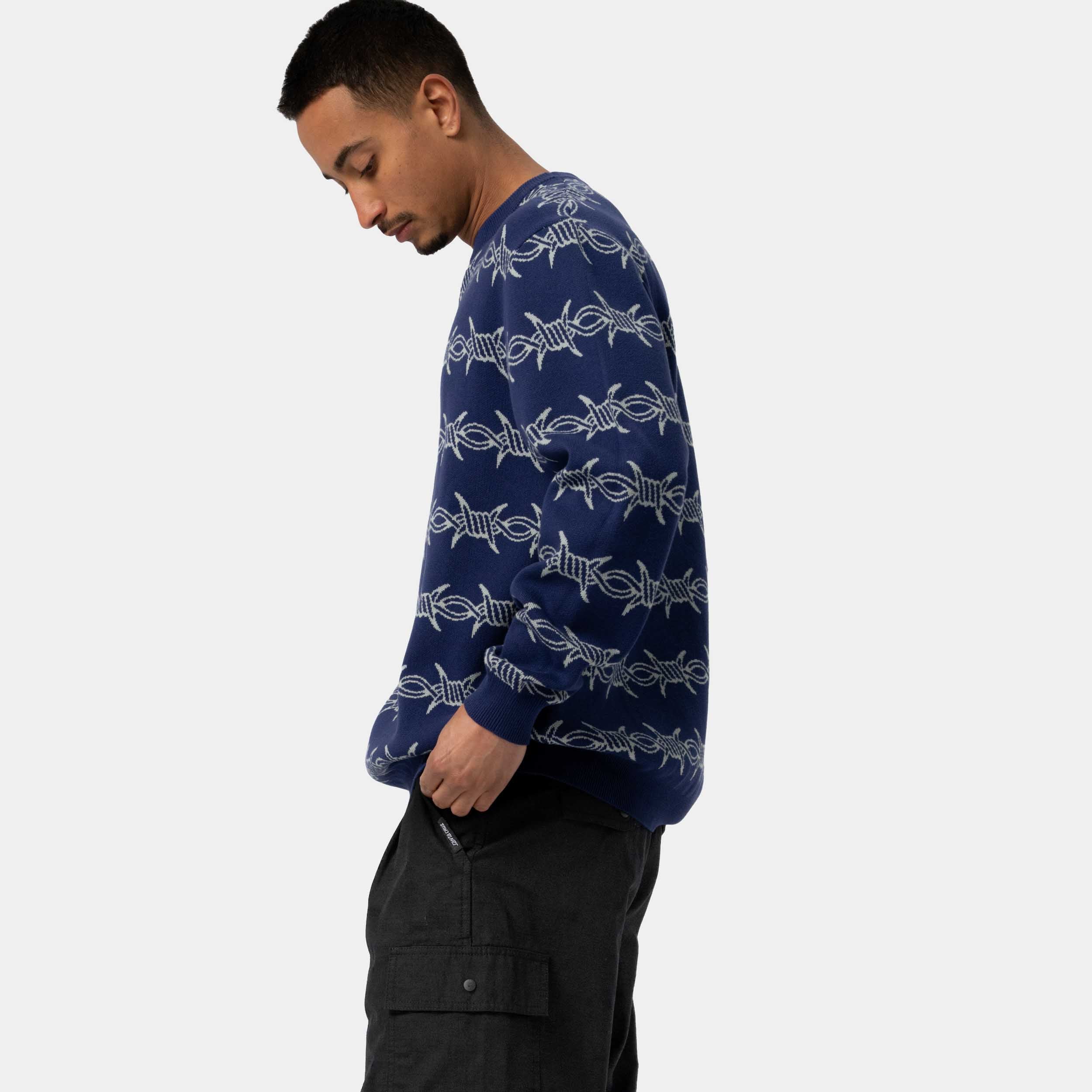 santa-cruz-skateboards-wired-maglione-crew-knit-uomo image 4