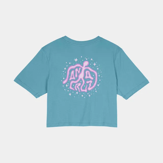 santa-cruz-skateboards-aura-t-shirt-t-shirt-cropped-boxy-donna image 1