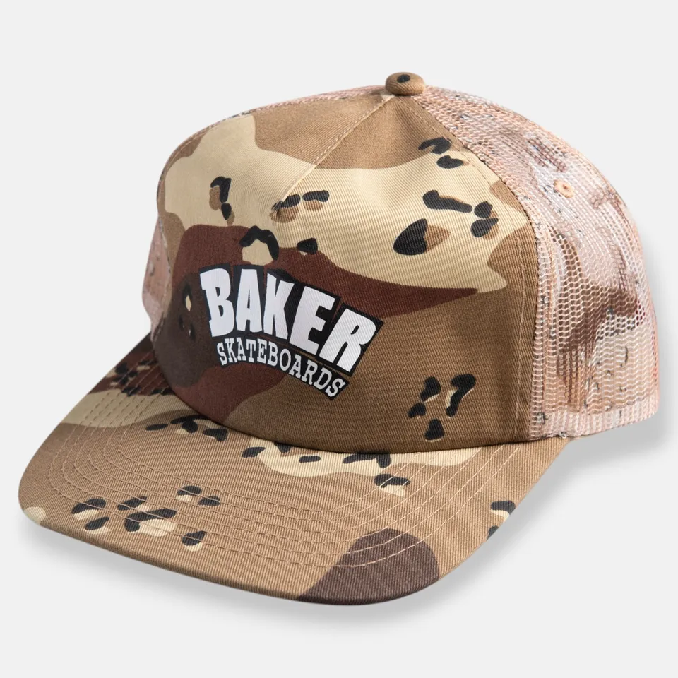 baker-skateboards-arch-logo-snapback-cappellino-trucker-5-pannelli-in-rete image 1