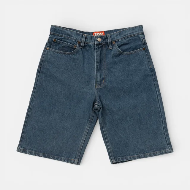 baker-skateboards-warner-jean-shorts-blue-pantaloncini-denim-blu image 1