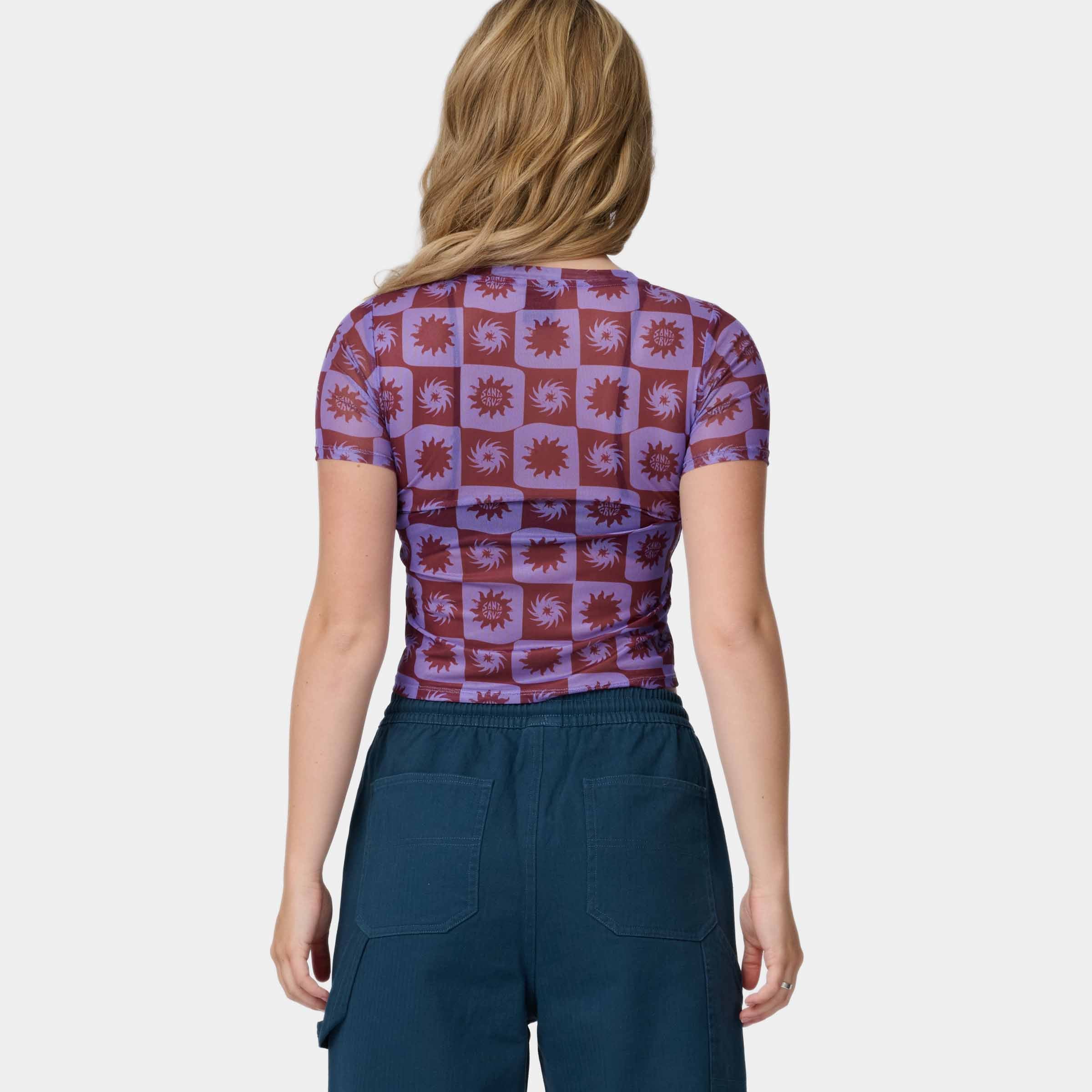 santa-cruz-skateboards-strip-digi-mesh-top-manica-corta-donna image 4