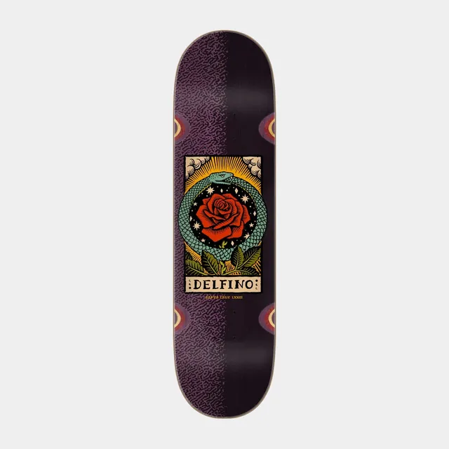 santa-cruz-skateboards-delfino-ouroboros-pro-tavola-skateboard-8-25in-x-31-6in image 1
