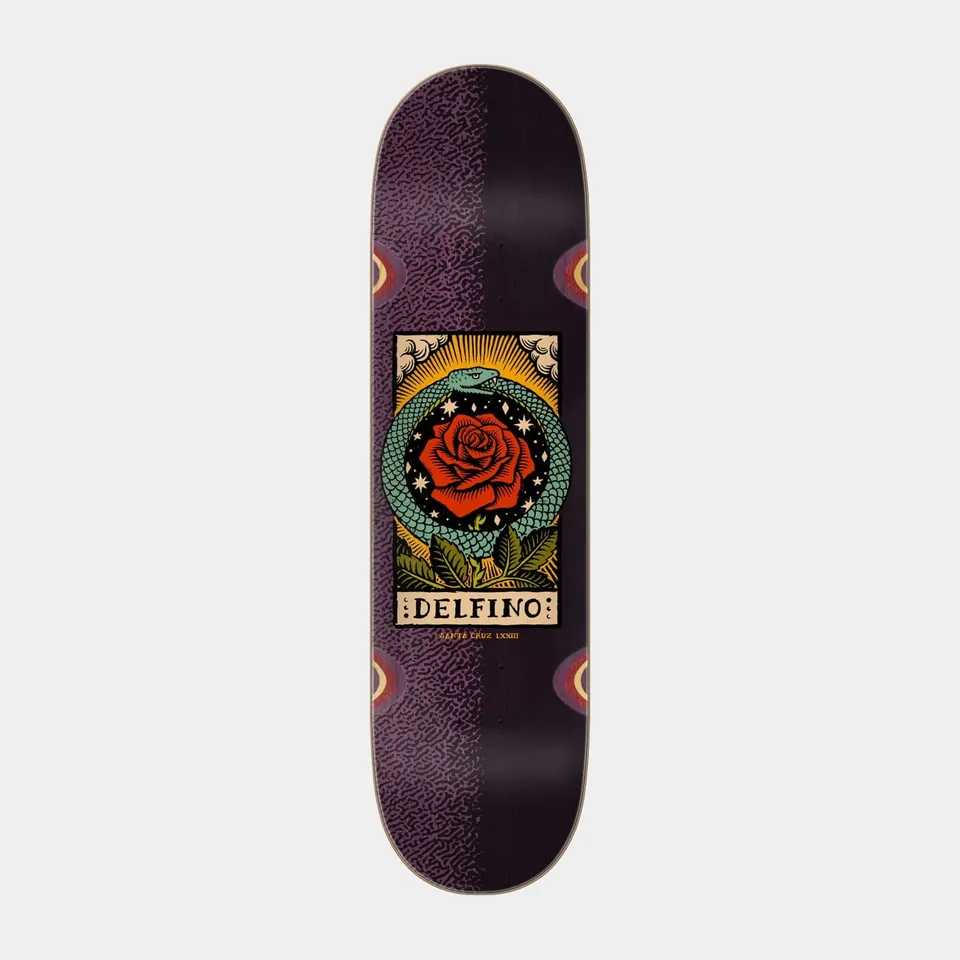 santa-cruz-skateboards-delfino-ouroboros-pro-tavola-skateboard-8-25in-x-31-6in image 1