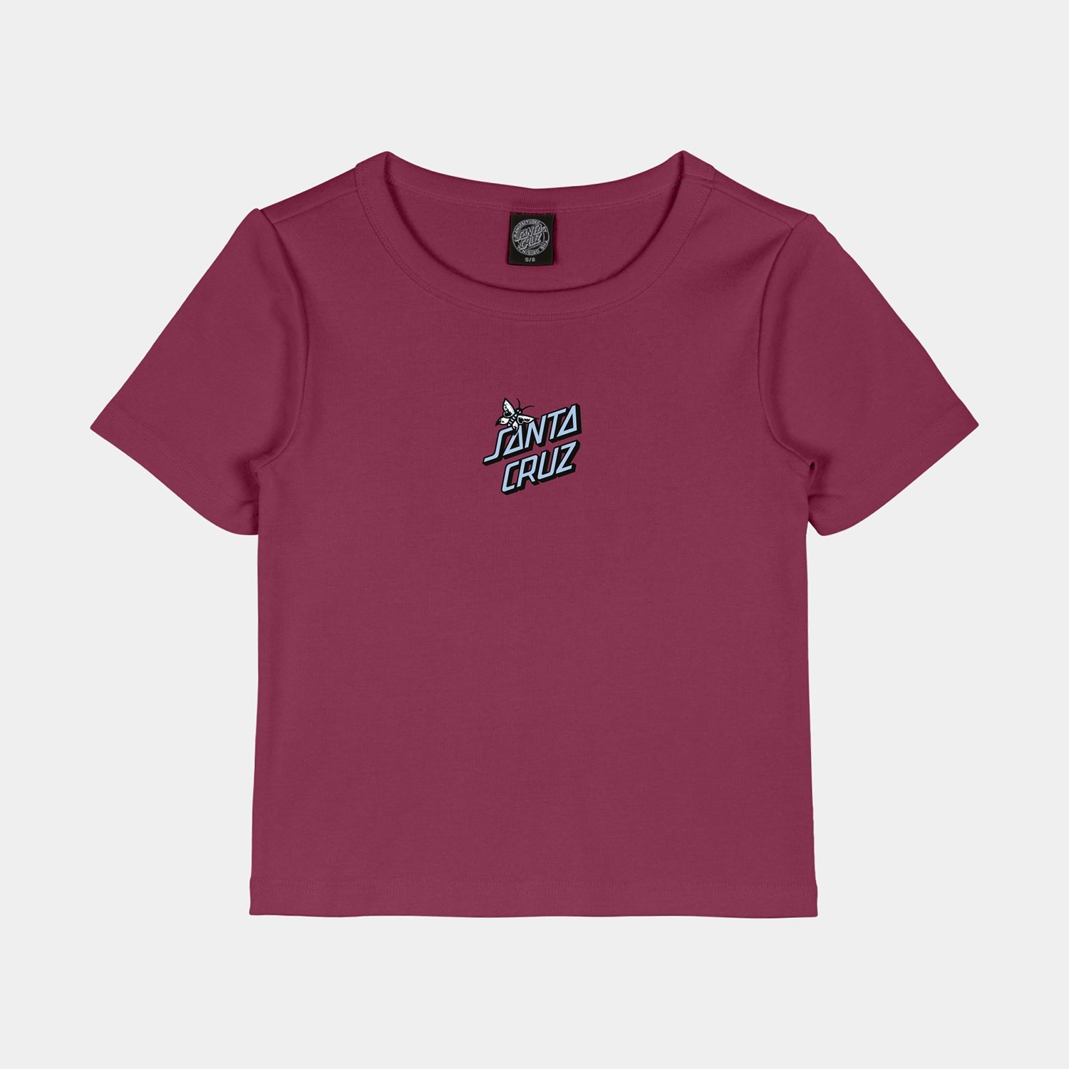 santa-cruz-skateboards-flutter-flash-t-shirt-donna-fit-anni-90 image 1
