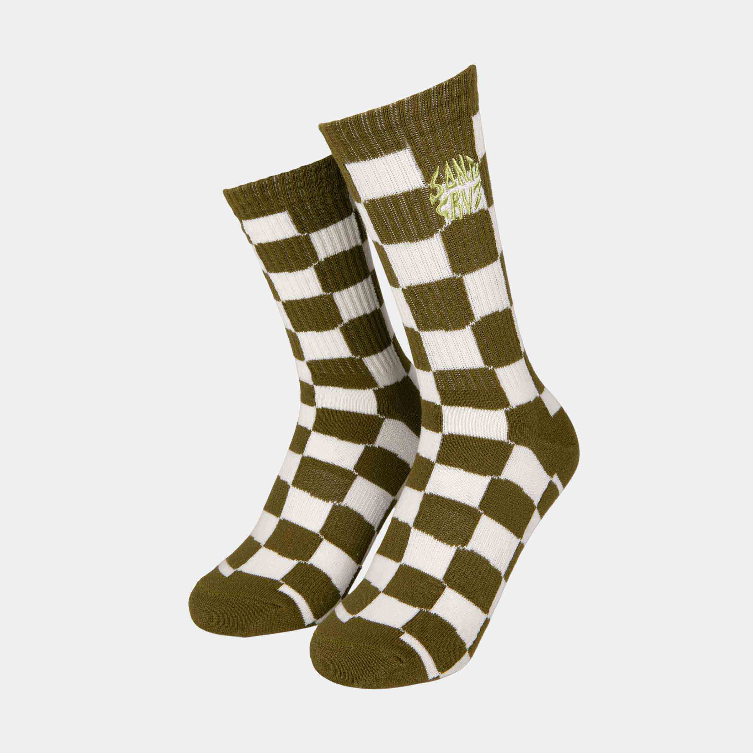 santa-cruz-skateboards-daze-check-socks-2-pack-calze-crew-jacquard image 2