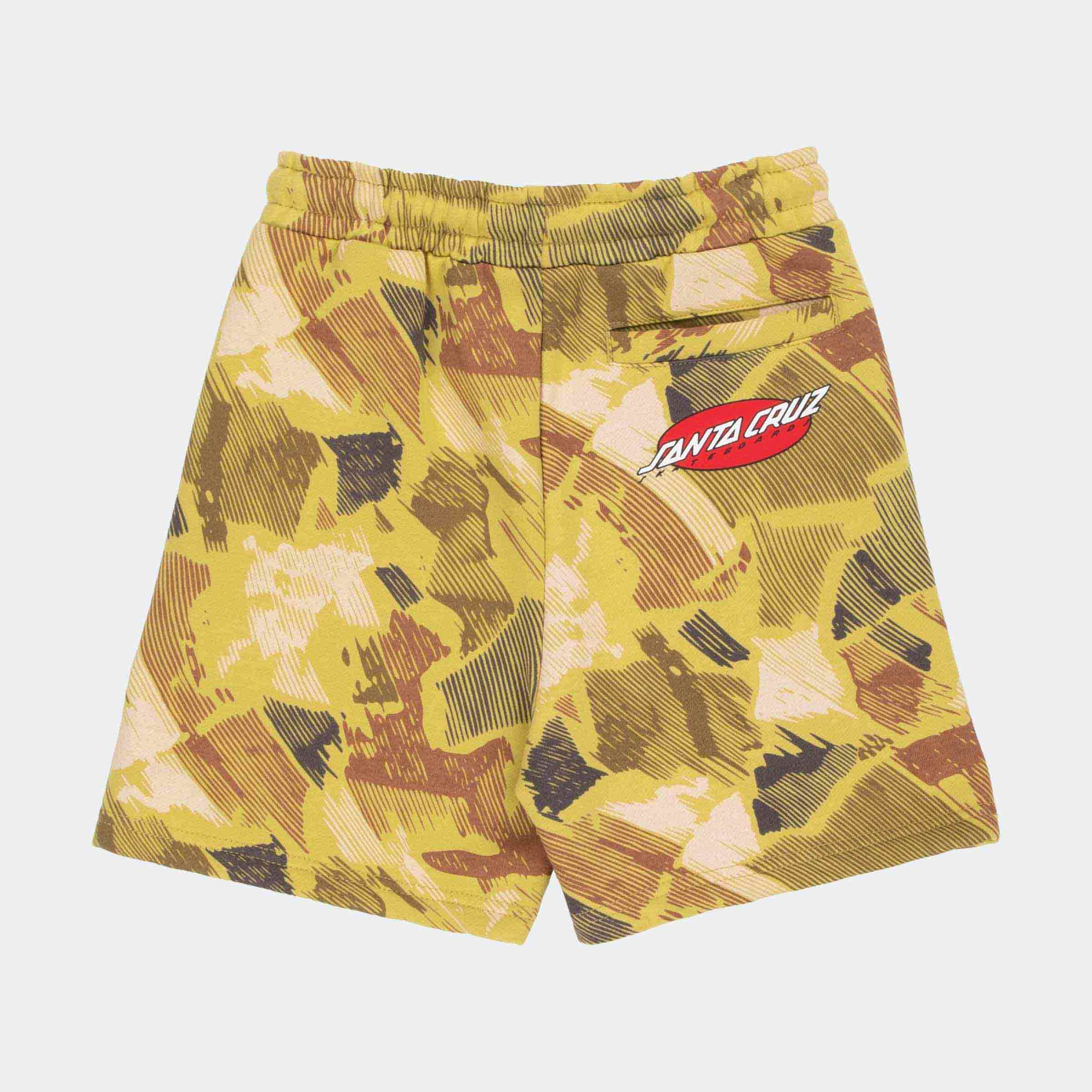 santa-cruz-skateboards-youth-strip-oval-shorts-pantaloncini-felpa-ragazzo image 2