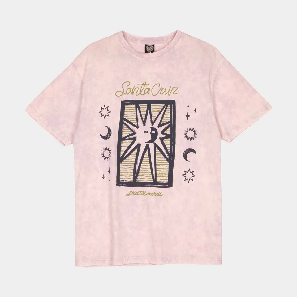 santa-cruz-skateboards-sun-stamp-script-t-shirt-donna-cotone-relaxed-fit image 1