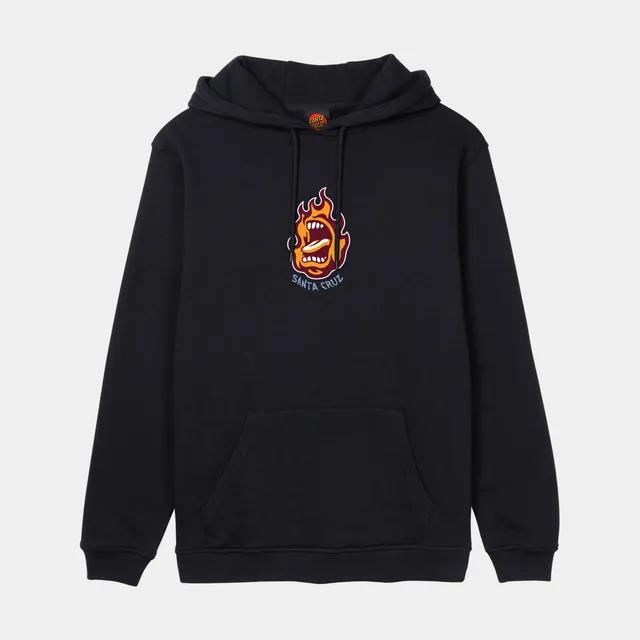 santa-cruz-skateboards-screaming-flame-front-felpa-cappuccio-regular image 1