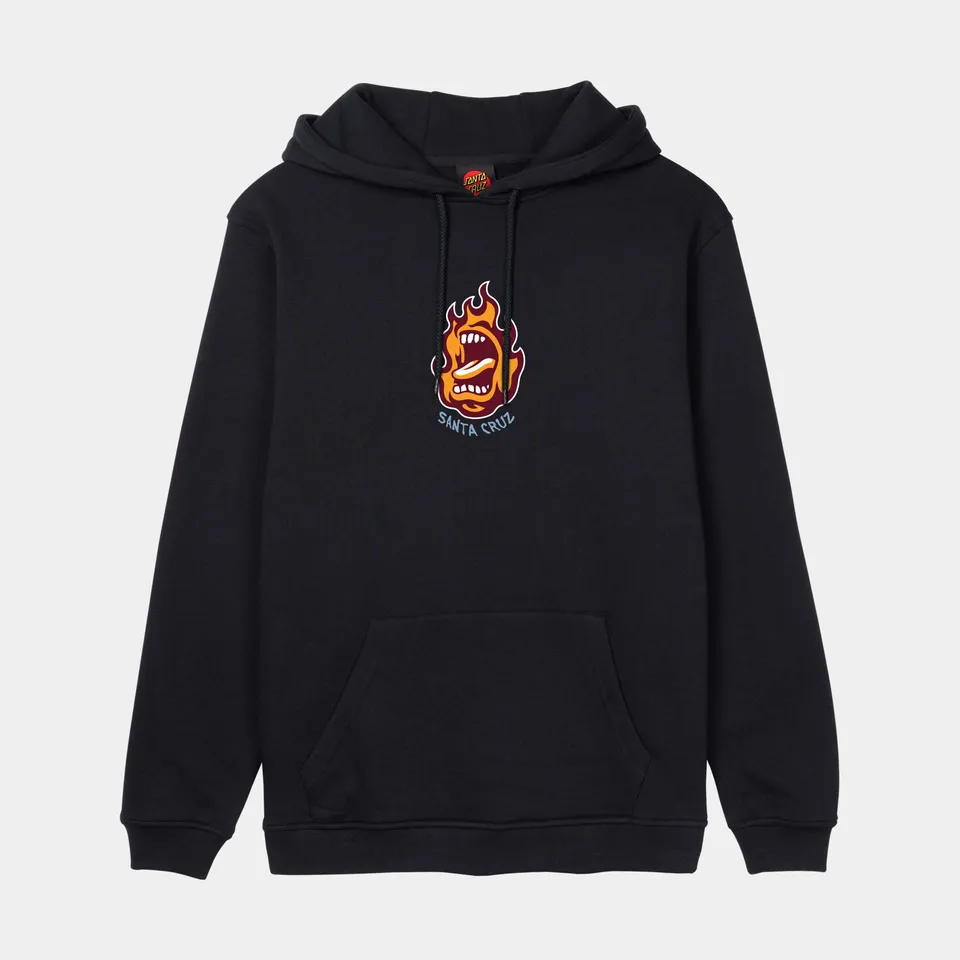 santa-cruz-skateboards-screaming-flame-front-felpa-cappuccio-regular image 1