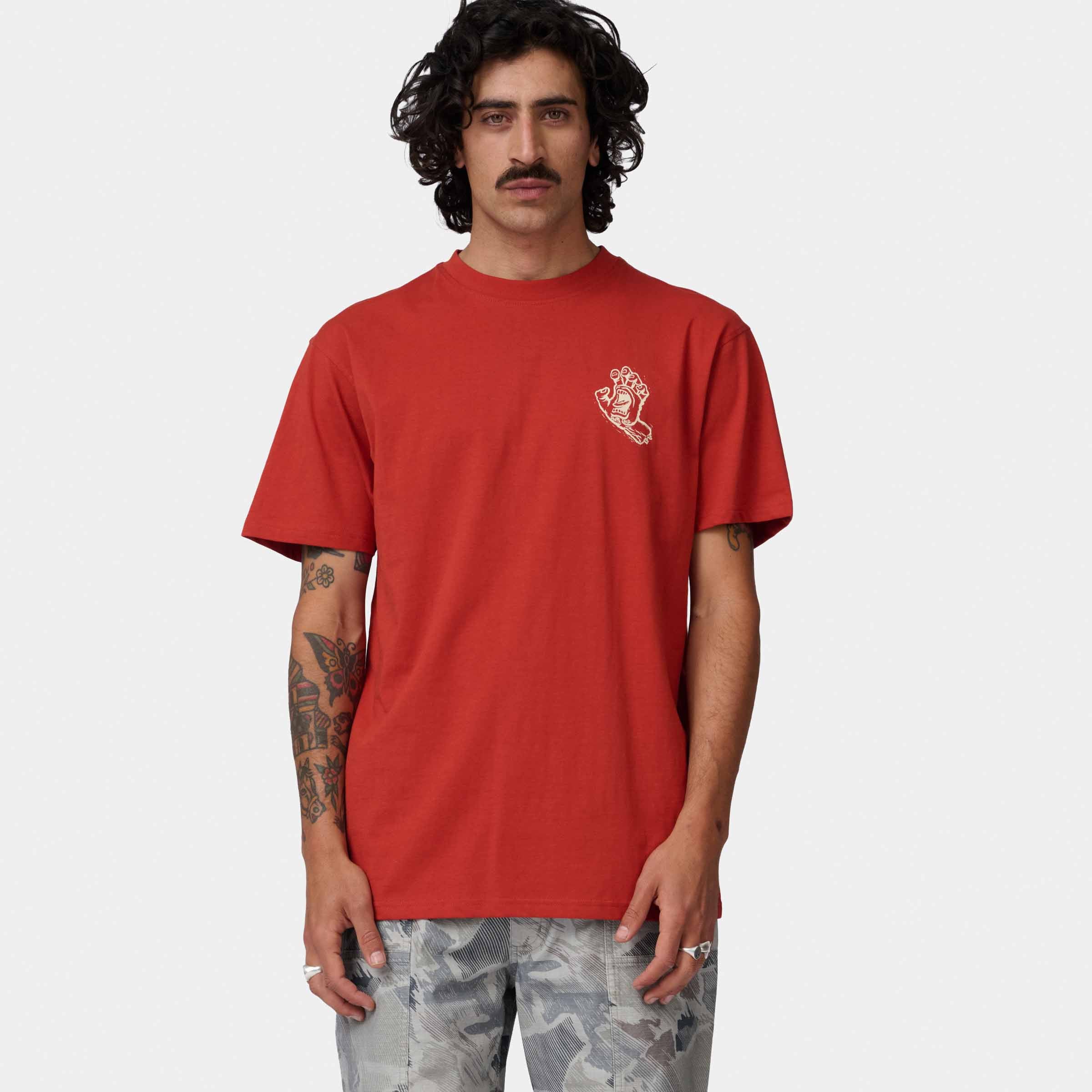 santa-cruz-skateboards-stamped-screaming-hand-t-shirt-t-shirt-uomo-cotone-organi image 3