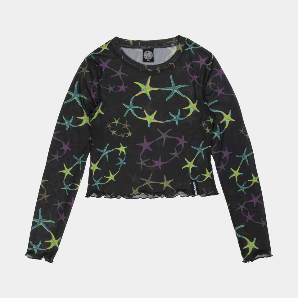 santa-cruz-skateboards-strip-digi-mesh-crop-top-manica-lunga image 1
