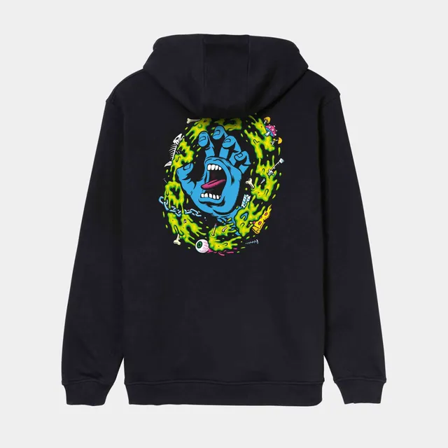 santa-cruz-skateboards-slime-scream-hoodie-felpa-con-cappuccio-uomo-screaming-ha image 1