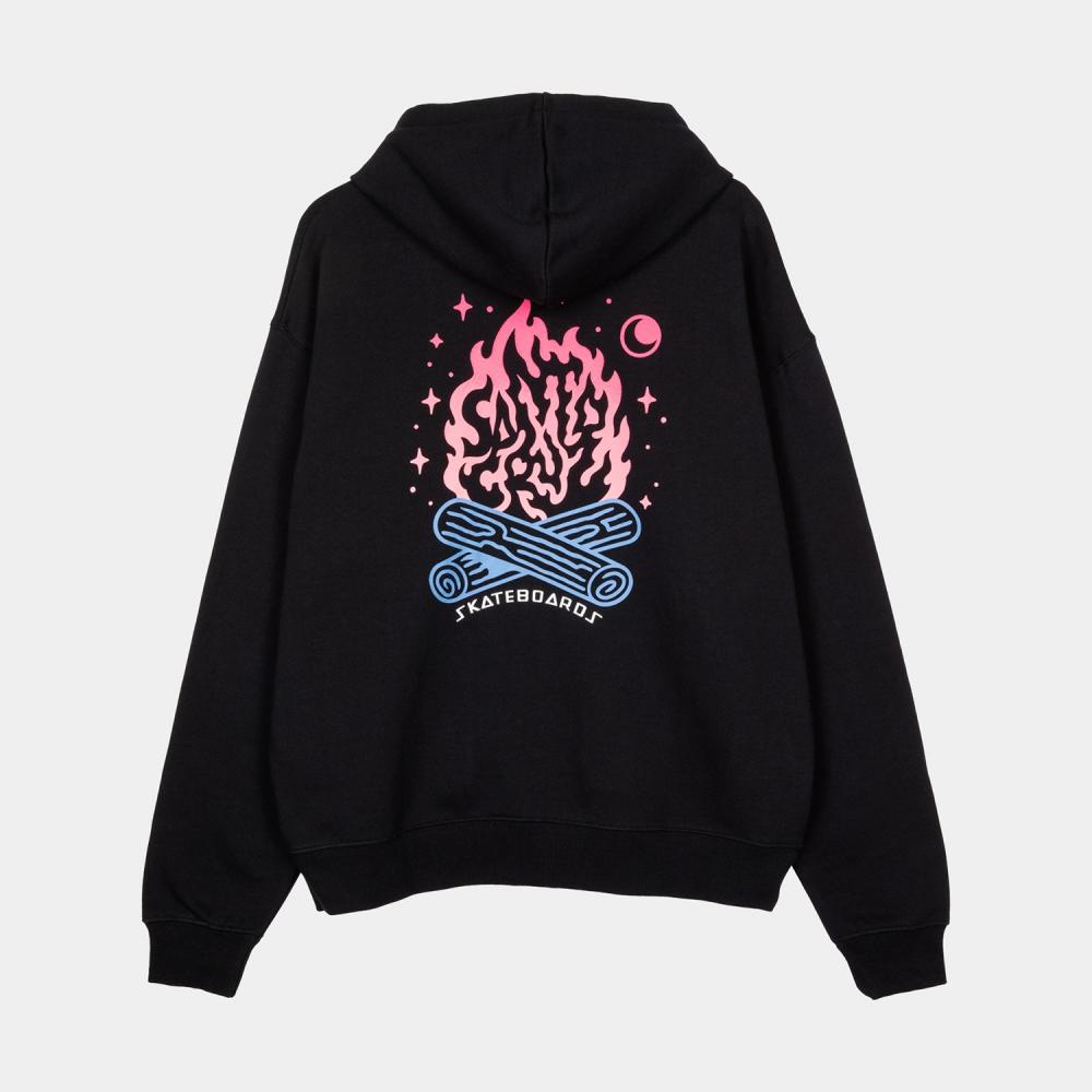 santa-cruz-skateboards-starry-campfire-zip-hoodie-felpa-zip-boxy-fit image 2