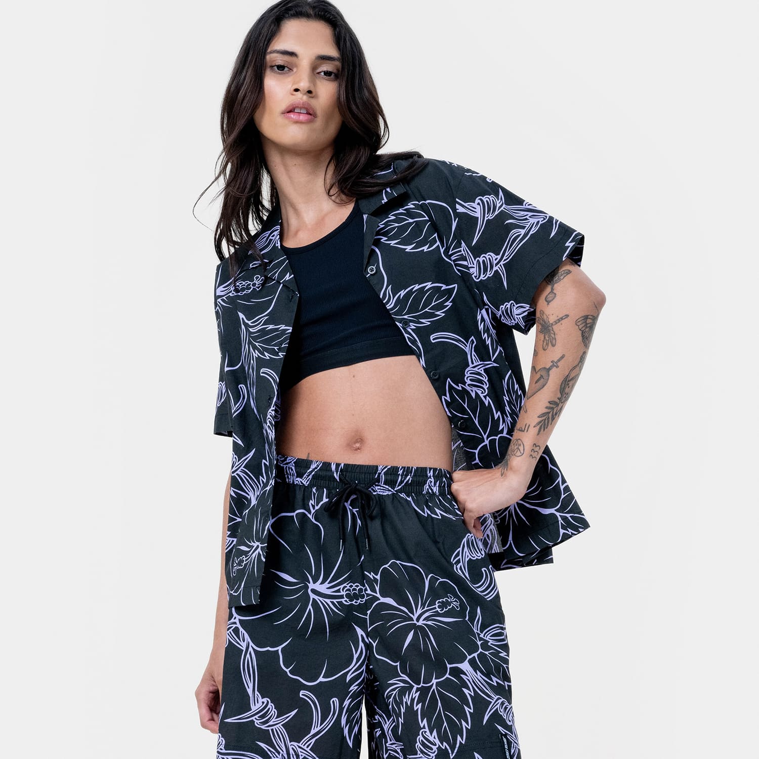 santa-cruz-skateboards-mono-cabana-shirt-camicia-camp-collar-oversize image 3