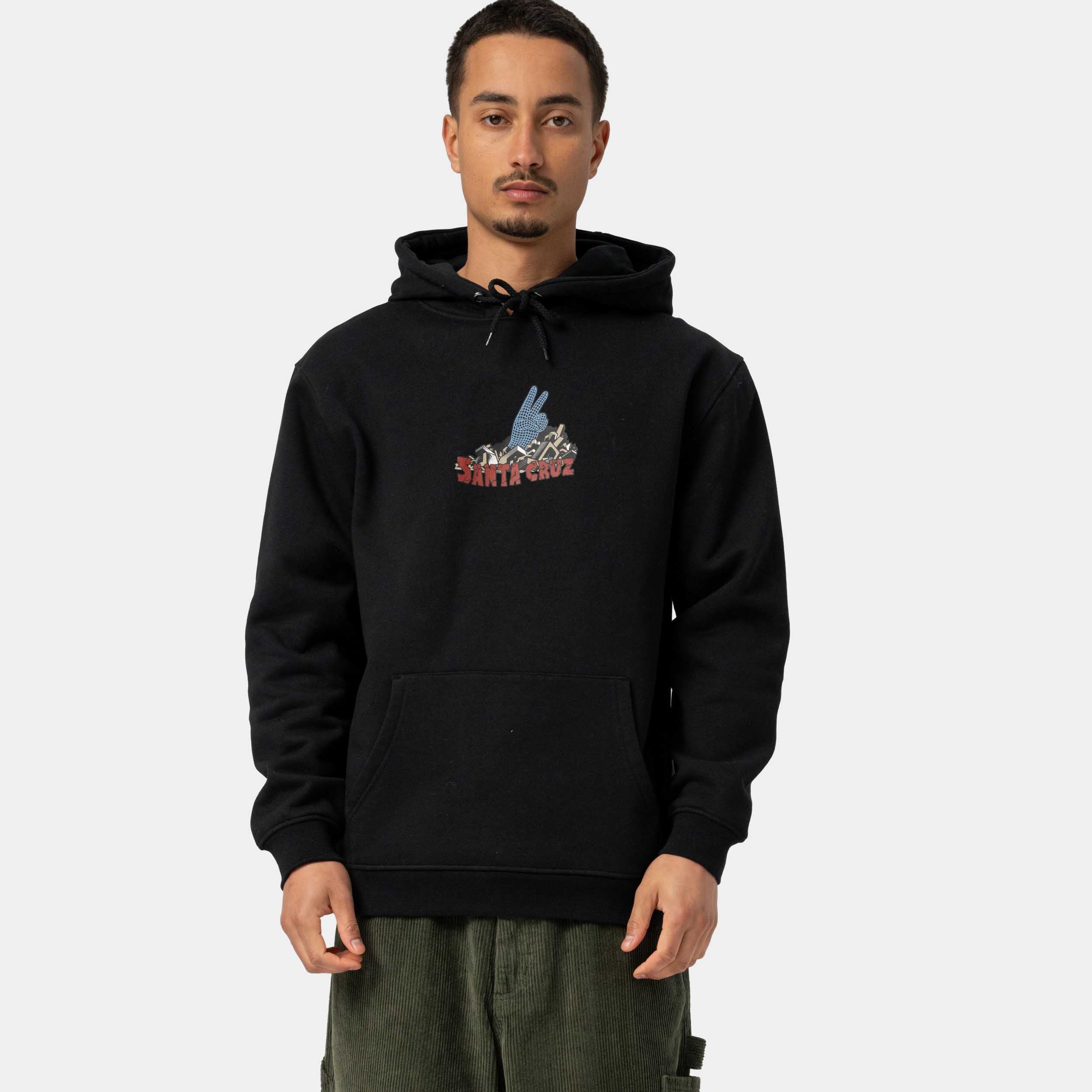 santa-cruz-skateboards-kendall-grid-hand-centre-hoodie-felpa-con-cappuccio-regul image 3