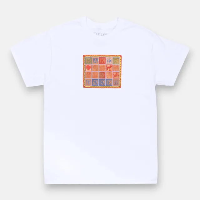 baker-skateboards-ephemera-t-shirt image 1