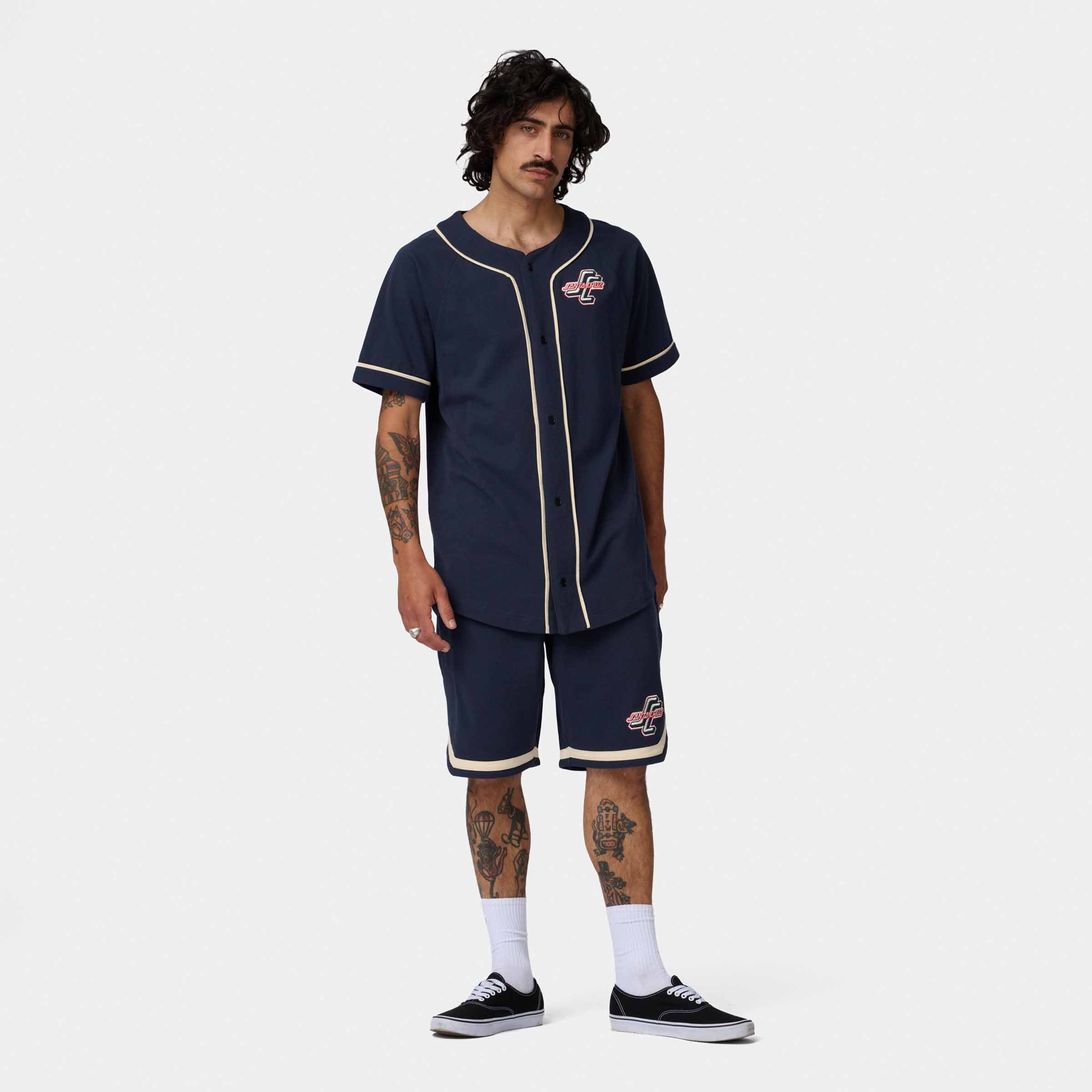 santa-cruz-skateboards-outer-ogsc-pantaloncini-baseball-uomo image 3