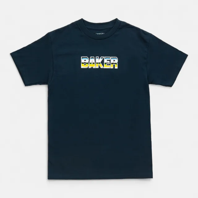 baker-skateboards-chome-zone-t-shirt-navy image 1