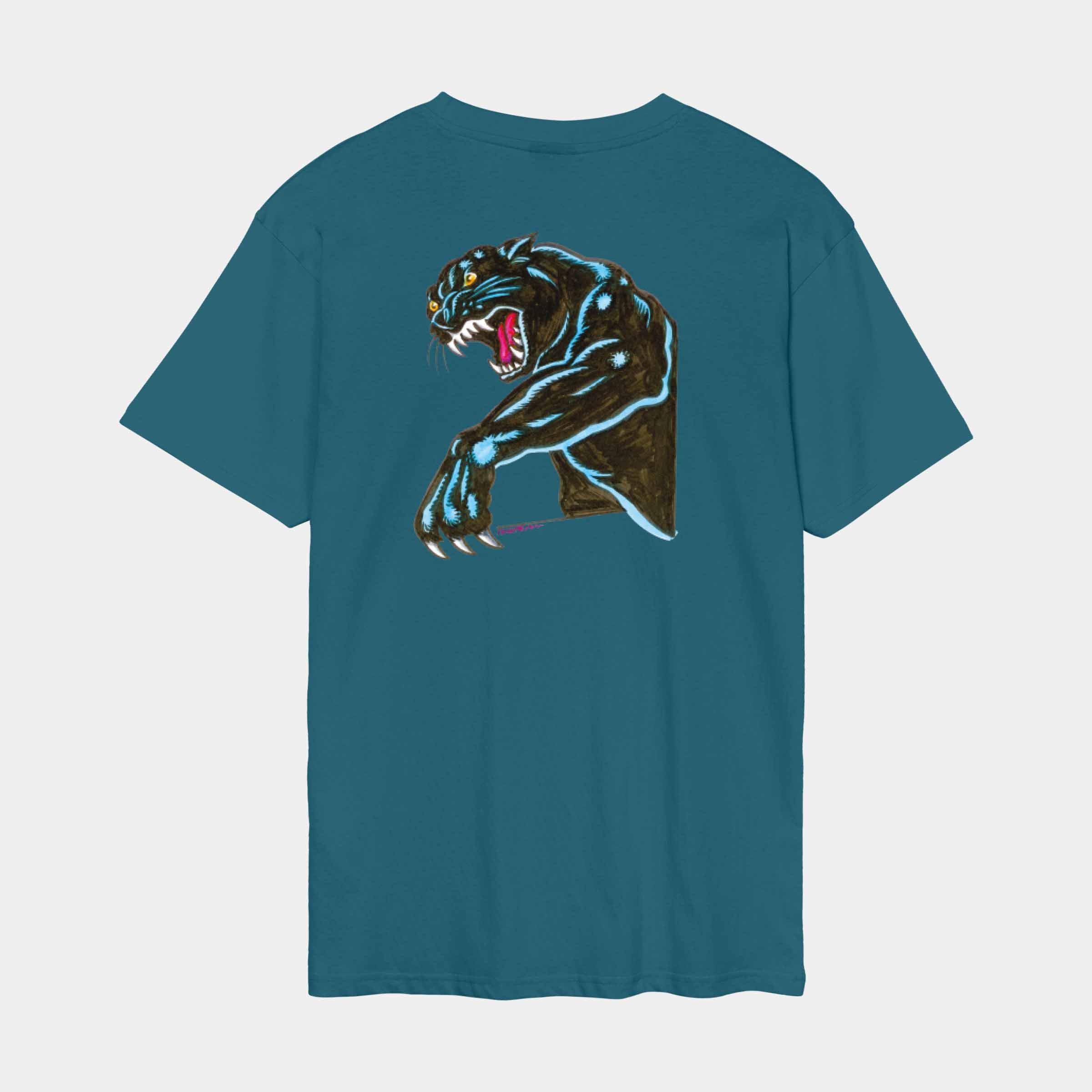 santa-cruz-skateboards-natas-sketch-panther-t-shirt-maglietta-regular-fit image 1