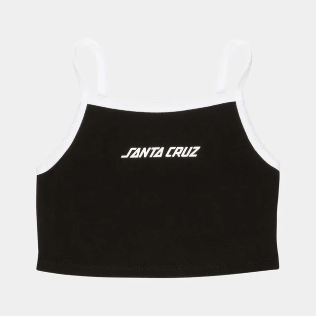 santa-cruz-skateboards-strip-contrast-vest-donna-canotta-cropped image 1