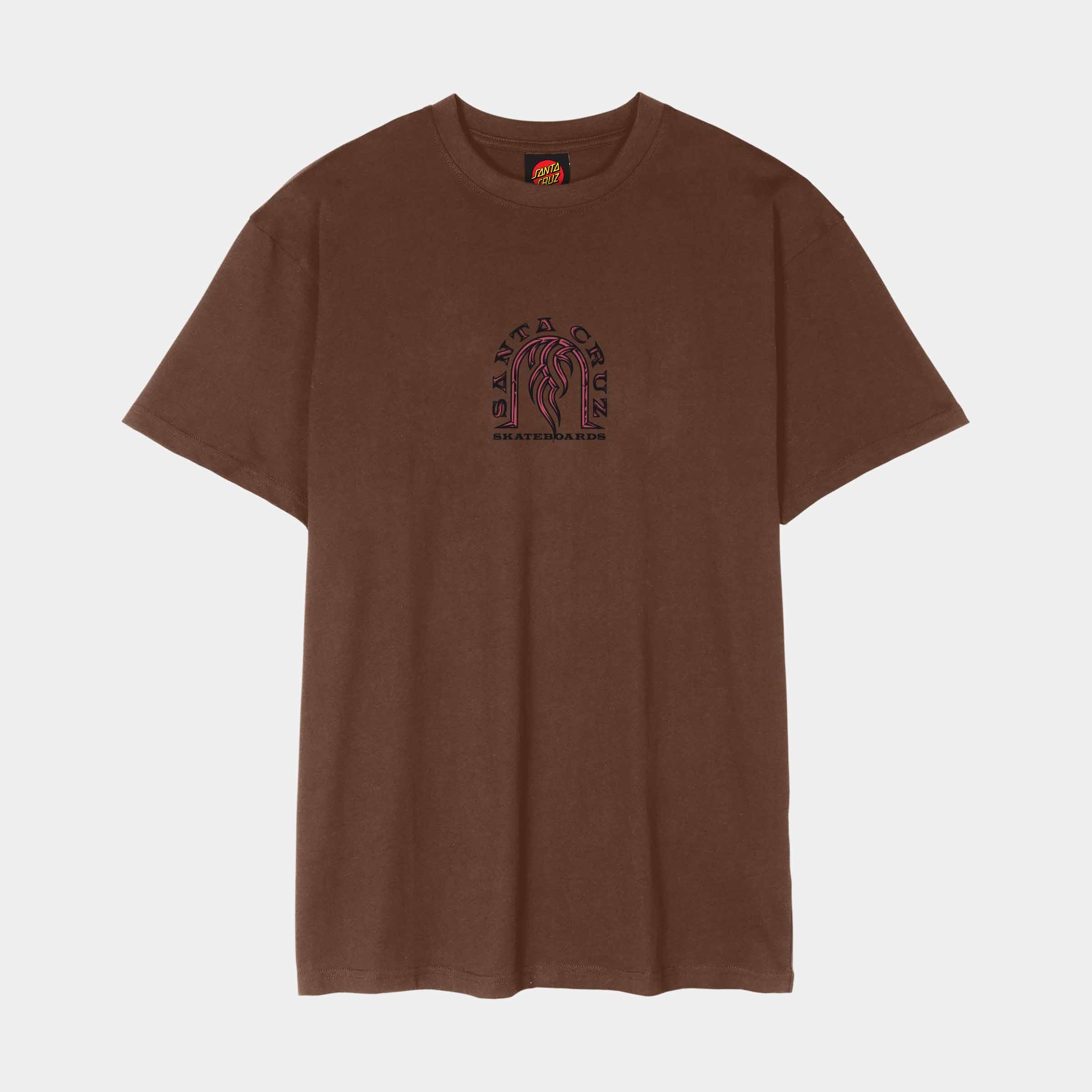 santa-cruz-skateboards-dressen-tribal-arch-front-t-shirt-maglia-cotone-organico image 1