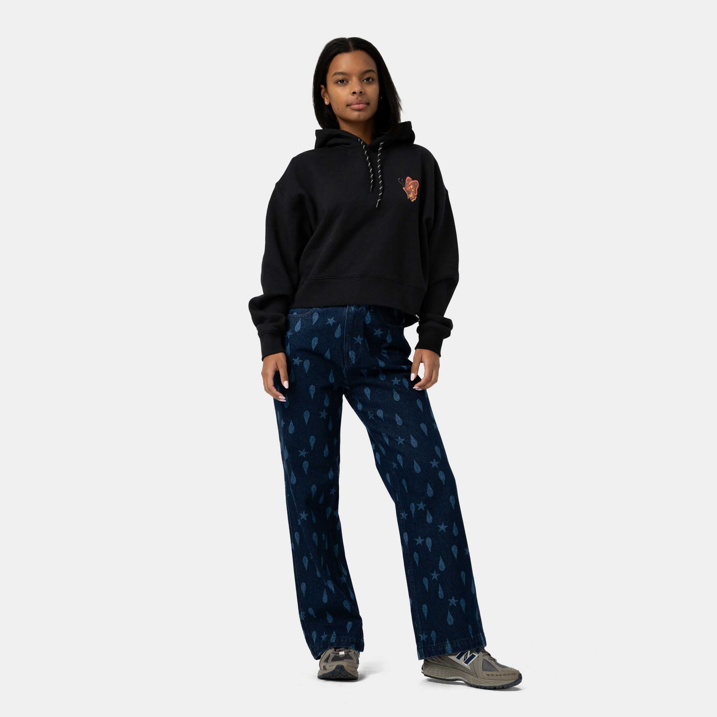 santa-cruz-skateboards-field-check-butterfly-hoodie-felpa-con-cappuccio-donna-cr image 6