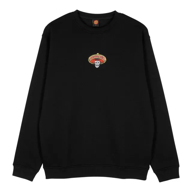 santa-cruz-skateboards-guzman-skull-crew-felpa-girocollo-unisex image 1