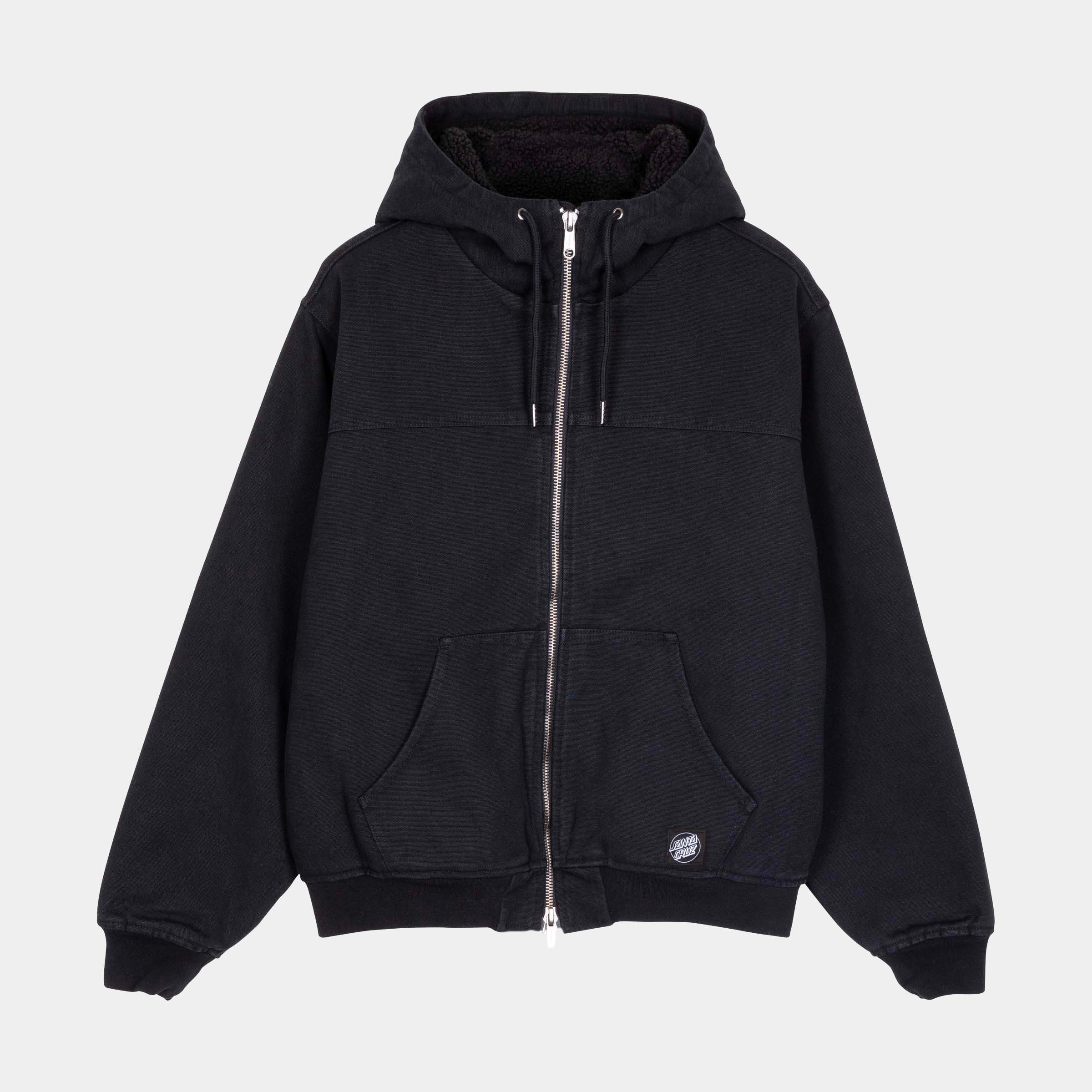 santa-cruz-skateboards-ember-giacca-hooded-zip-sherpa image 1