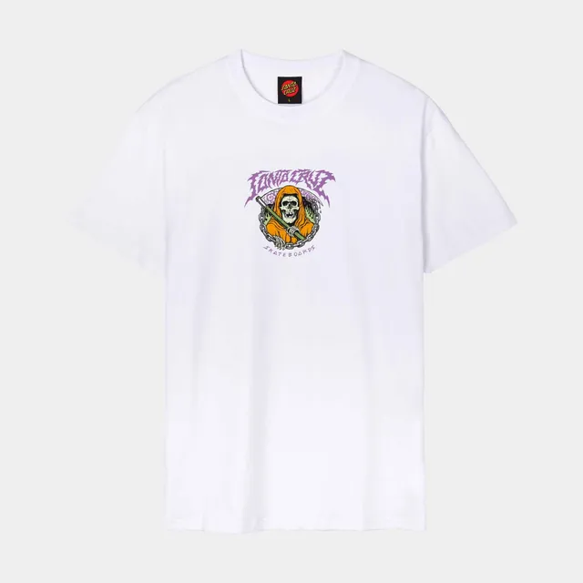 santa-cruz-skateboards-out-of-time-front-t-shirt-uomo-in-cotone-organico image 1